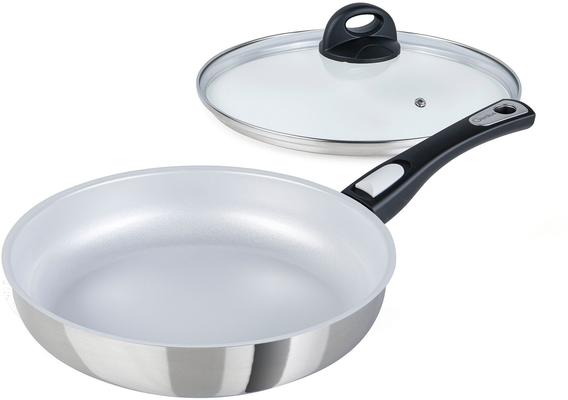 Genius Bratpfanne »Cerafit Steel, inkl. Rainbow Schwämme, Set 4-tlg.«, Edel günstig online kaufen