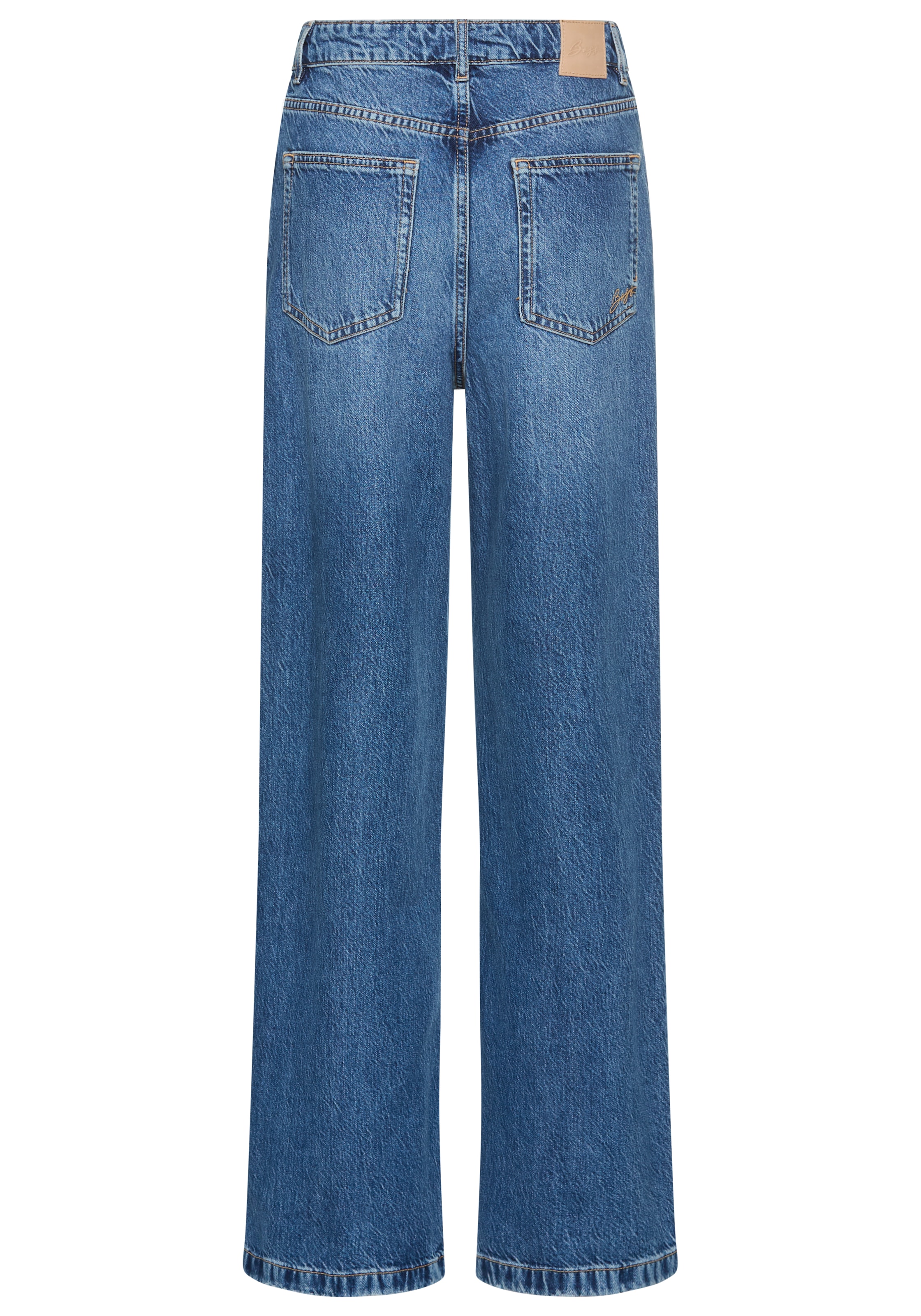 BOSS ORANGE Weite Jeans »Marlene High Rise Premium Damenmode«, mit hohem Bund, High Waist