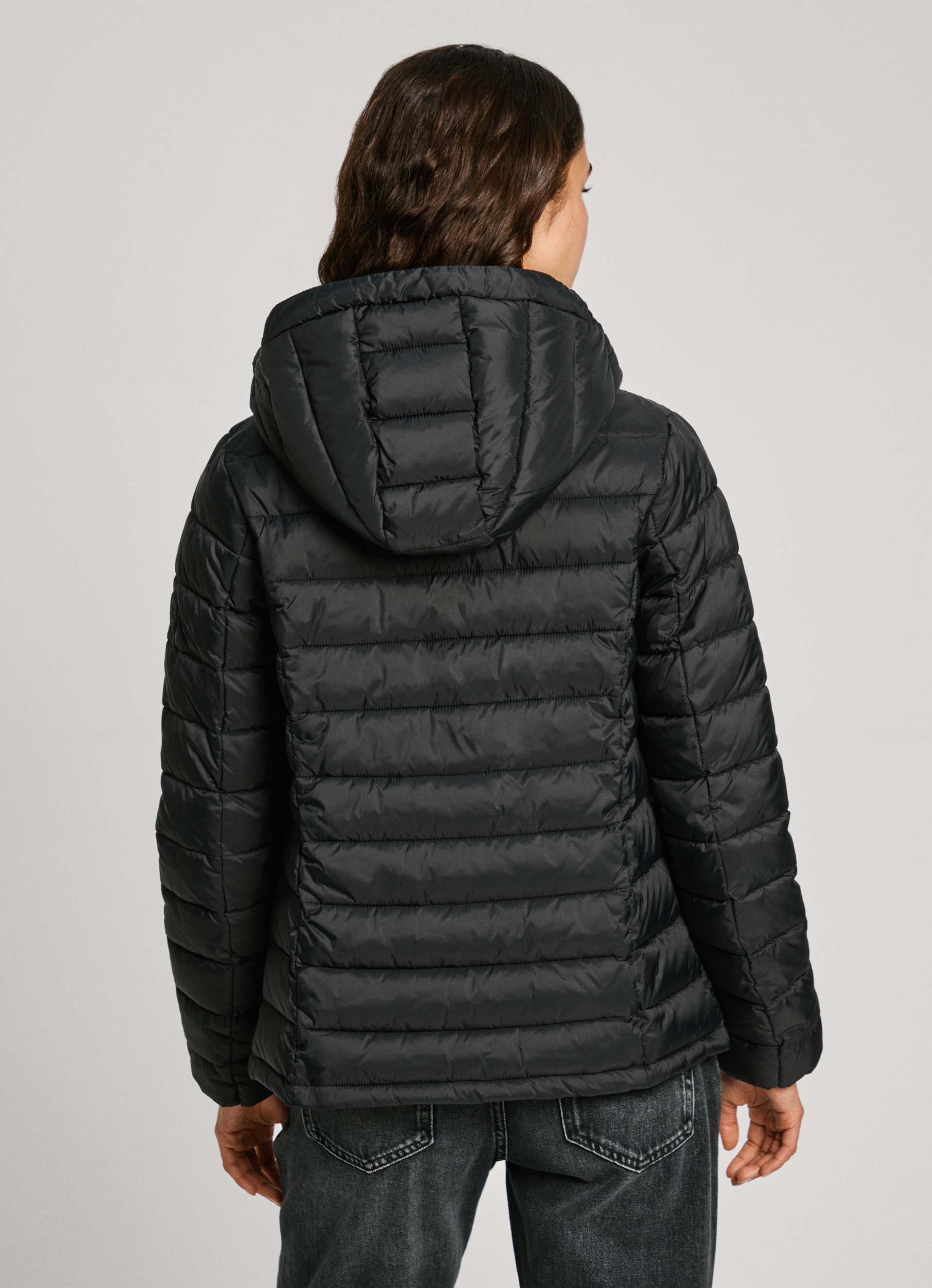 Pepe Jeans Outdoorjacke »AMMY SHORT«, mit Kapuze, mit abnehmbarer Kapuze