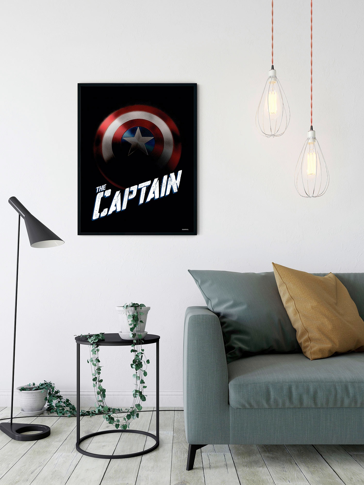 Komar Bild »Avengers The Captain« Disney 1 Stk. tlg. Wandbild zur Dekoration im Kinderzimmer - ohne Rahmen