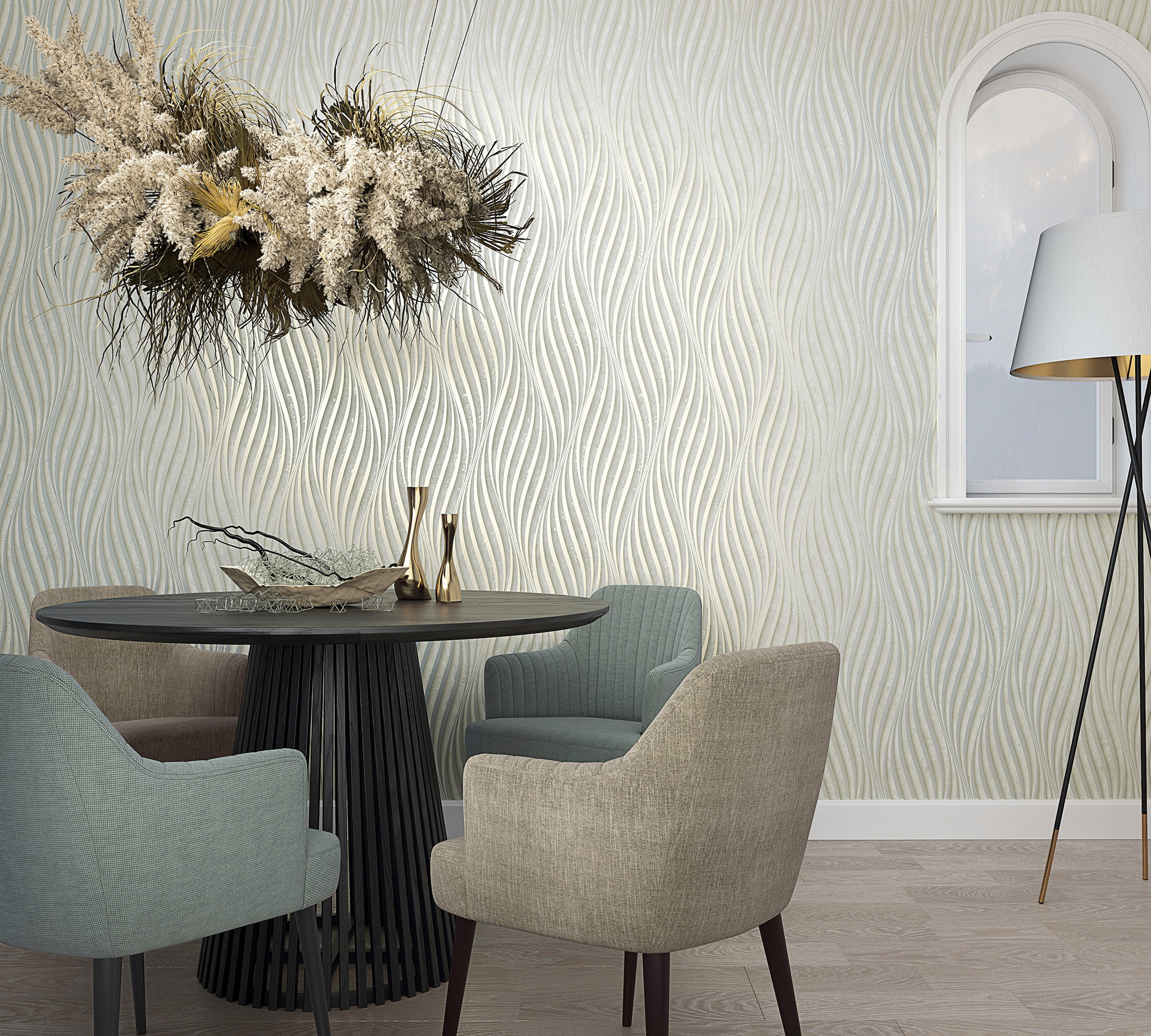 Marburg Vliestapete »Twist«, 3D-Optik, moderne Tapete für Wohnzimmer Schlafzimmer Küche