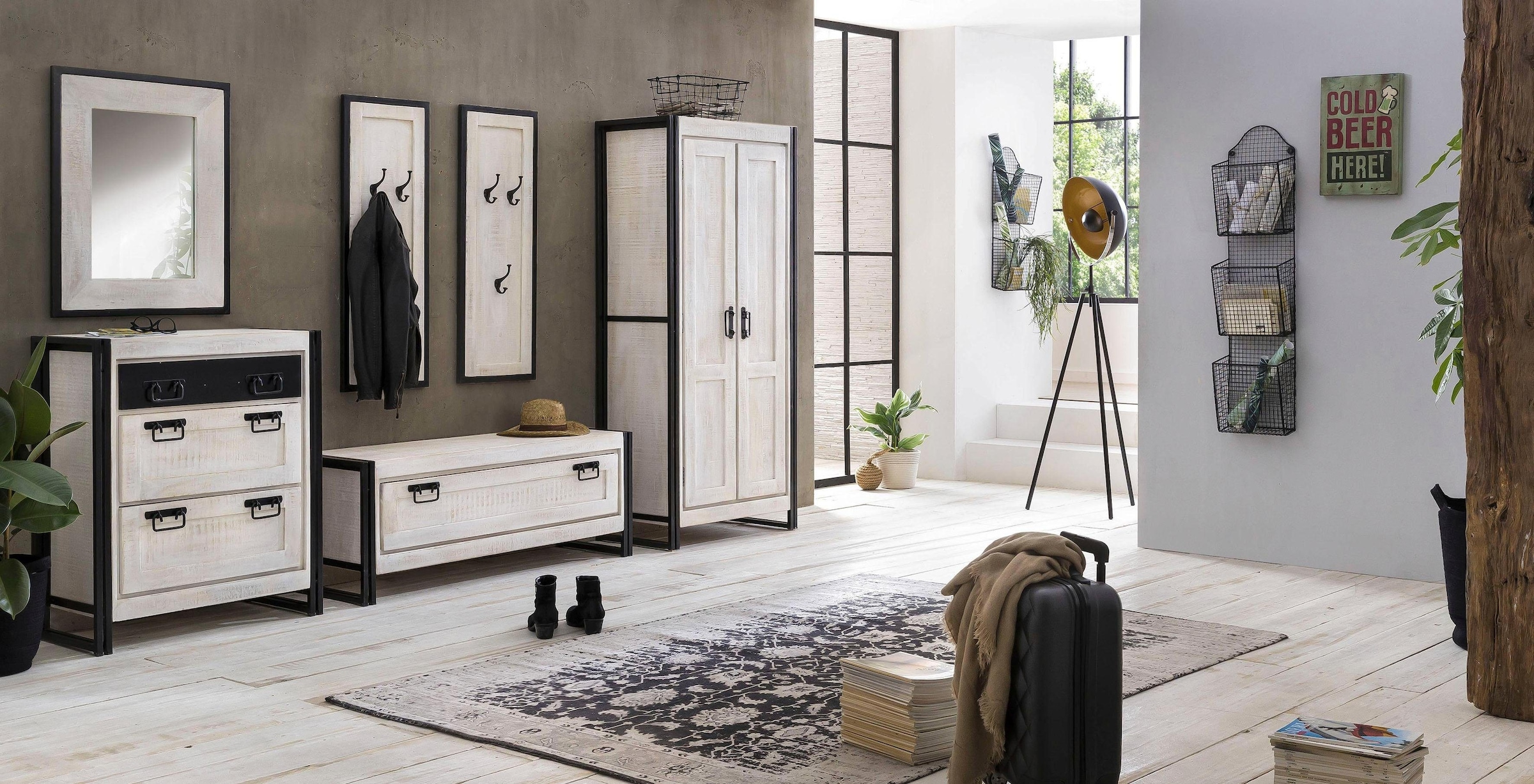 SIT Garderobenschrank »White im Vintage Panama«, Online-Shop im bestellen Look