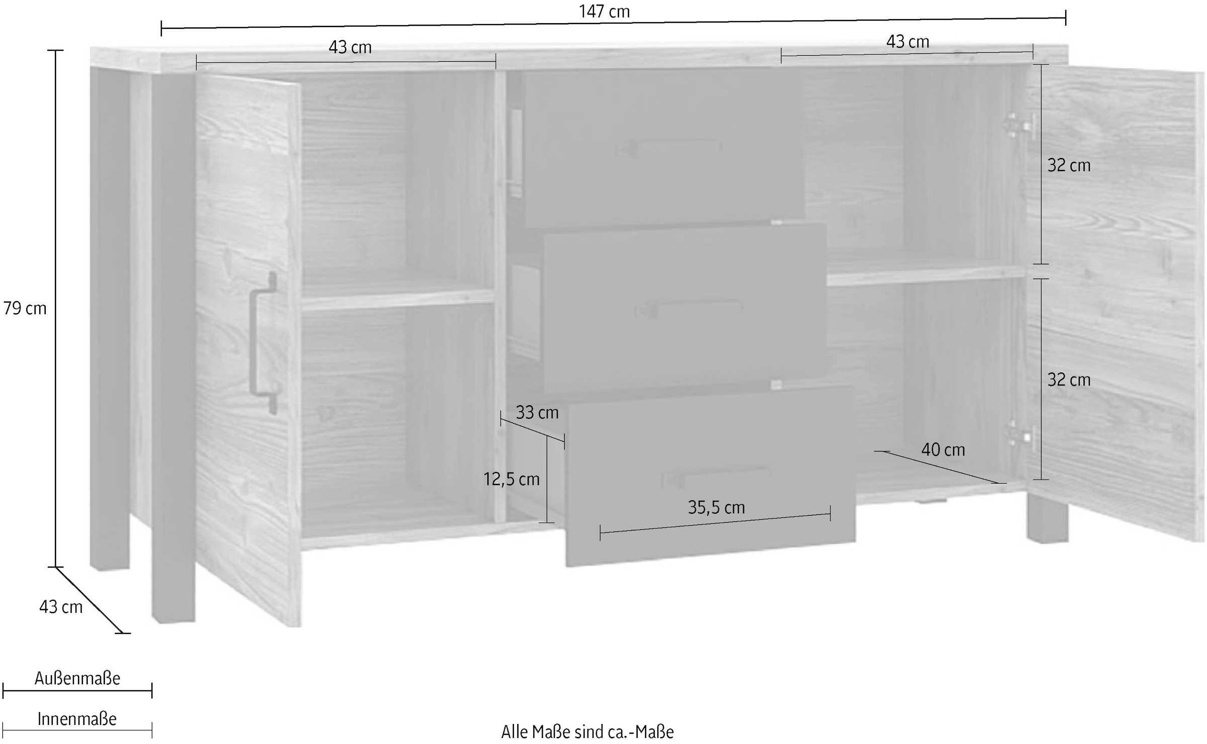 Home affaire Sideboard »Olin WM«