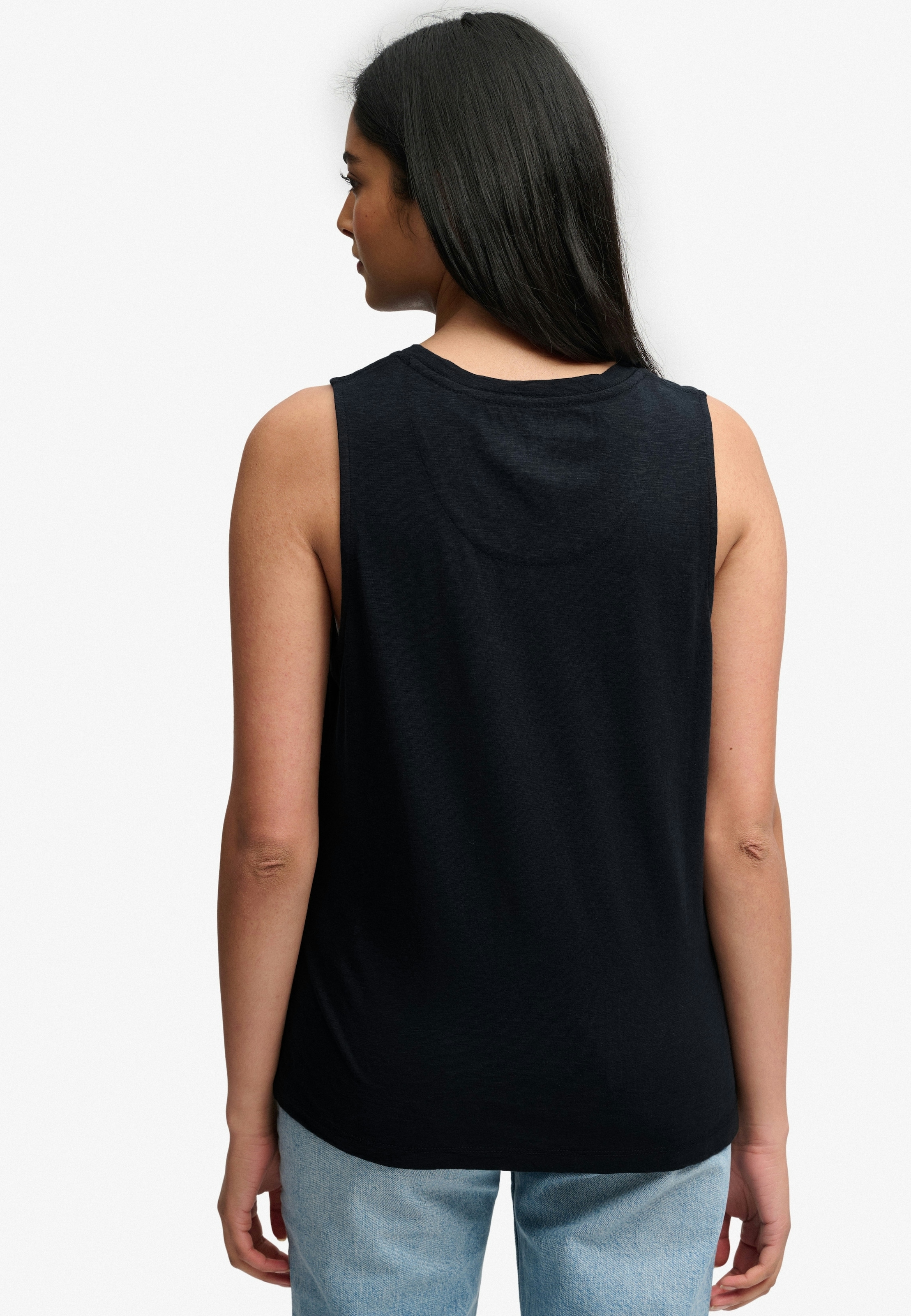 Superdry Tanktop »SCOOP NECK TANK« Baumwollmischung, regular fit