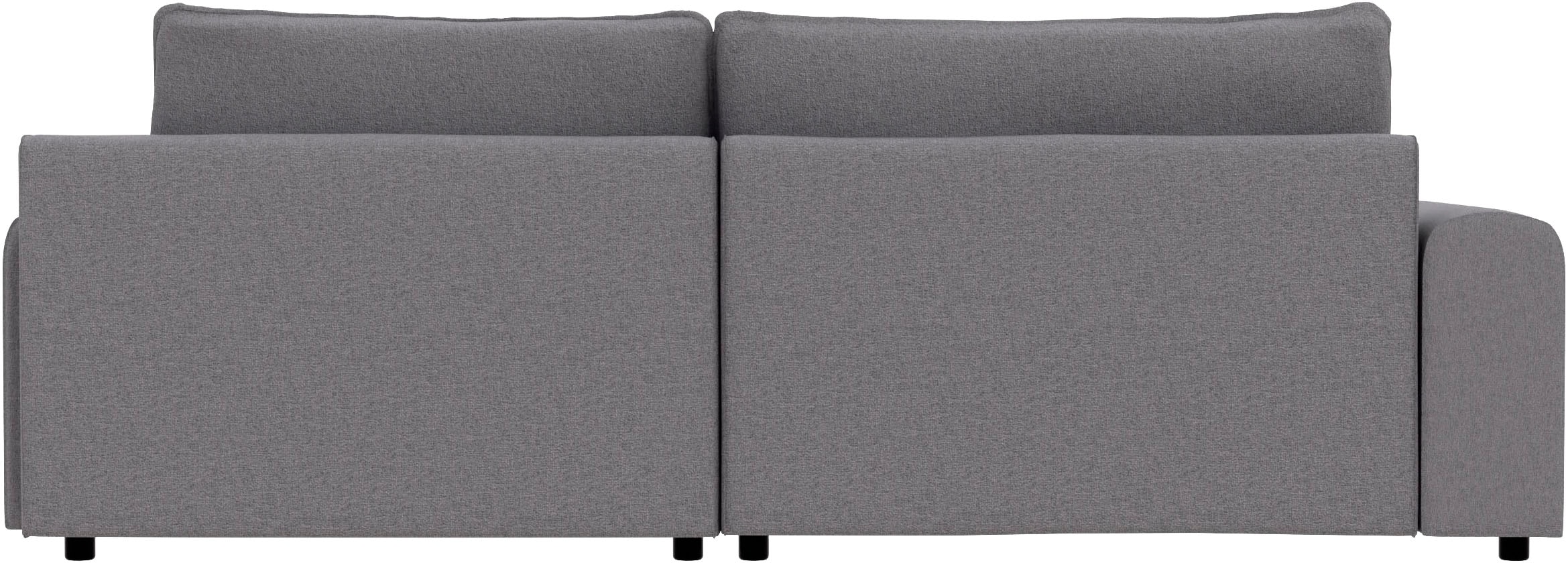 TRENDMANUFAKTUR Ecksofa »Fordon, Schlafsofa mit Bettkasten, Couch in L-Form, Breite 250 cm«, in Struktur LUMOS, 3D-Effekt, anthrazit, Recamiere rechts