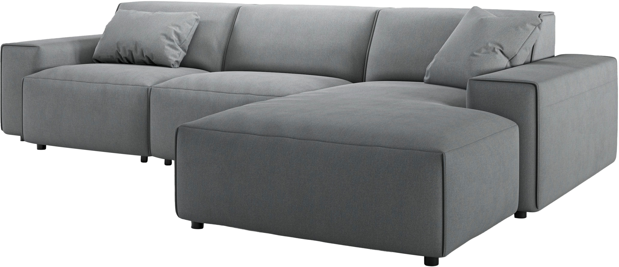 andas Ecksofa »Glimminge auch in Breitcord, Feincord, Bouclé + Easy care-Bezug«, L-Form, Breite 294, Zierkissen
