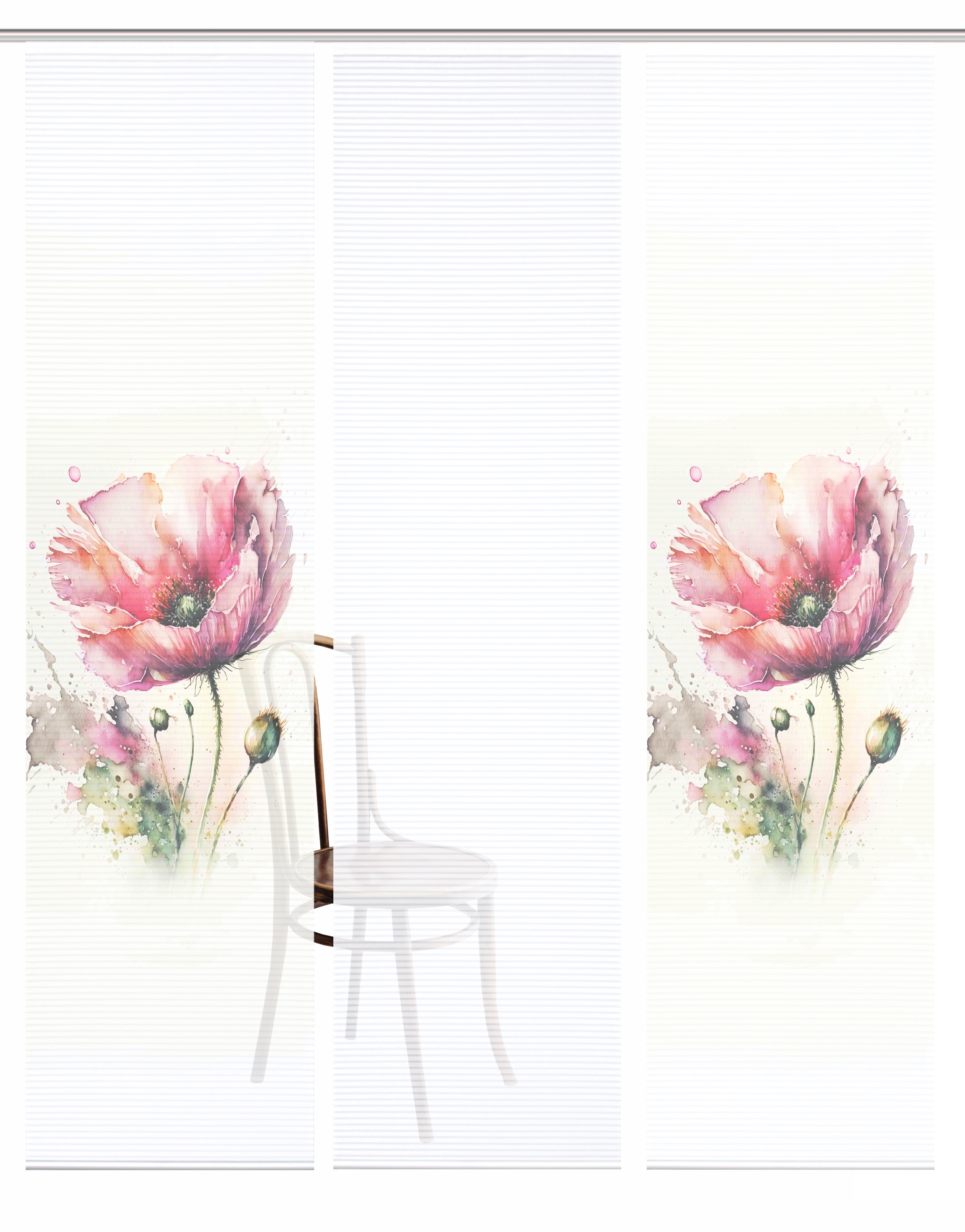 HOME in green Schiebegardine »MELIORA« Paneelwagen 3 Stk. tlg. Bambusoptik, günstig online kaufen