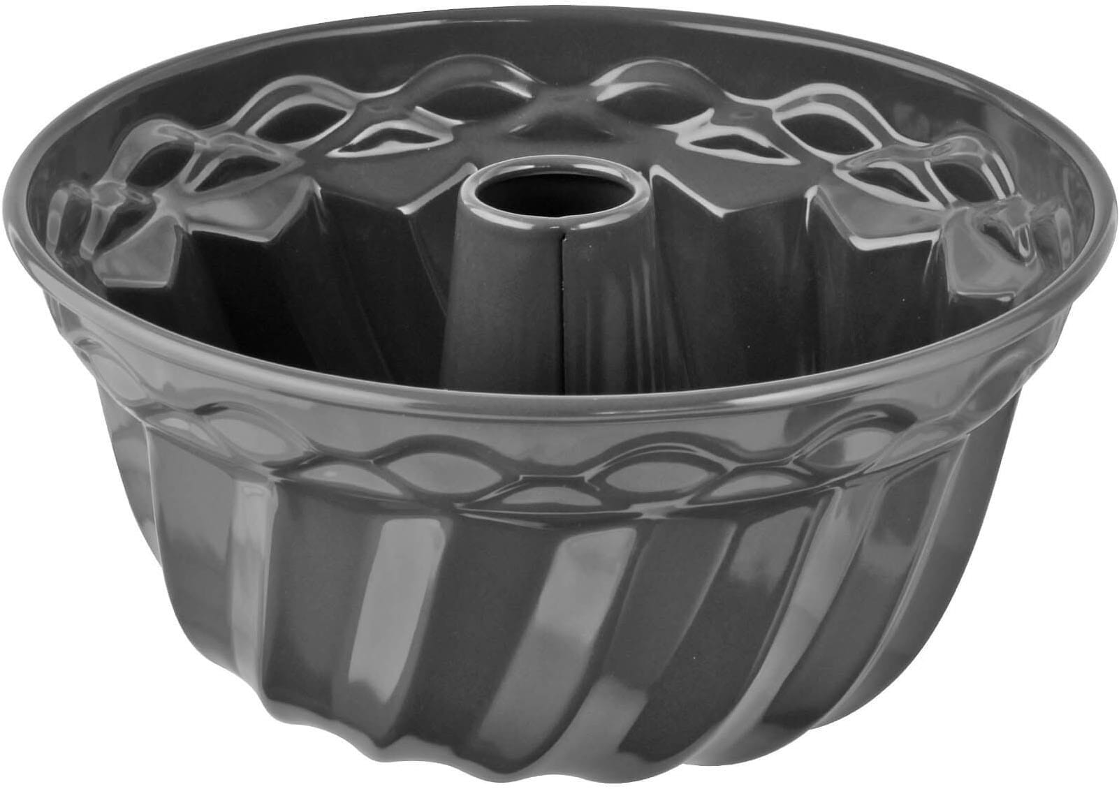 Gugelhupfform "Exclusive, 22 cm, perfekt für gleichmäßige Backergebnisse", grau, braun, Ø 22cm