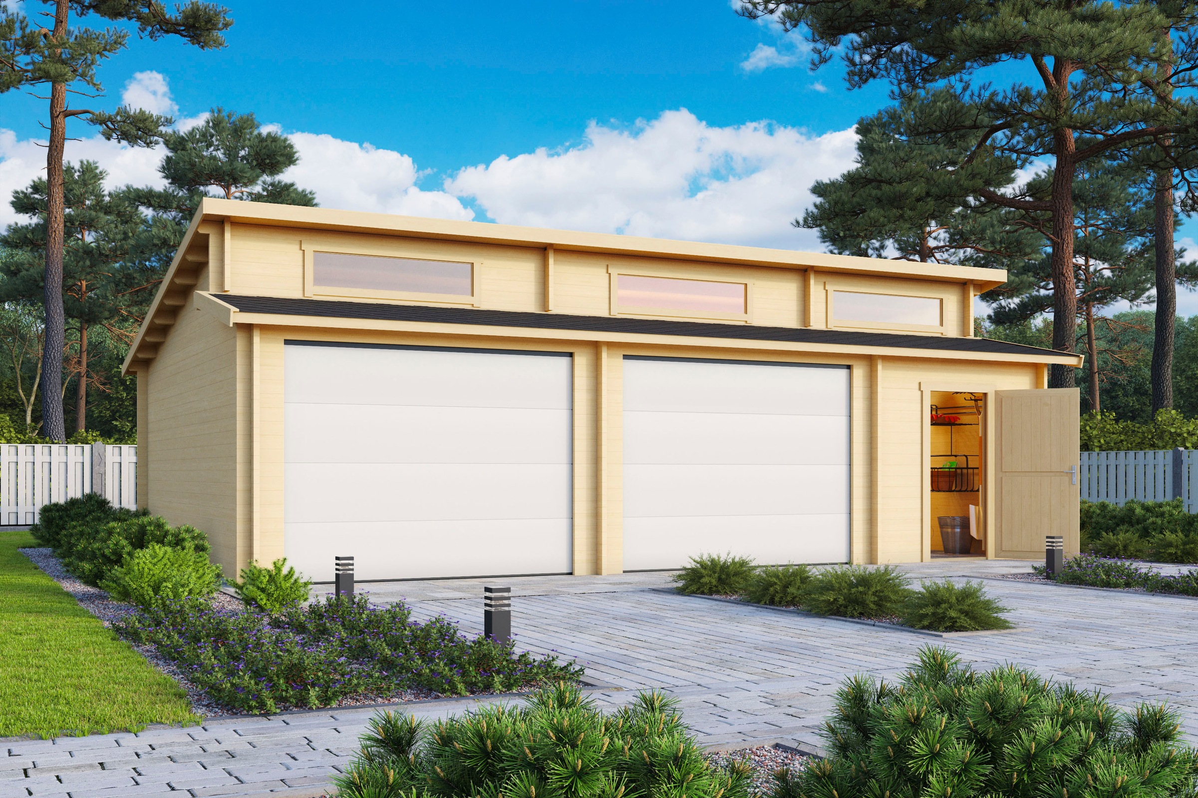 LASITA MAJA Garage »Hawaii«, (Set, Für 2 Fahrzeuge geeignet), Garage + 2 Se günstig online kaufen