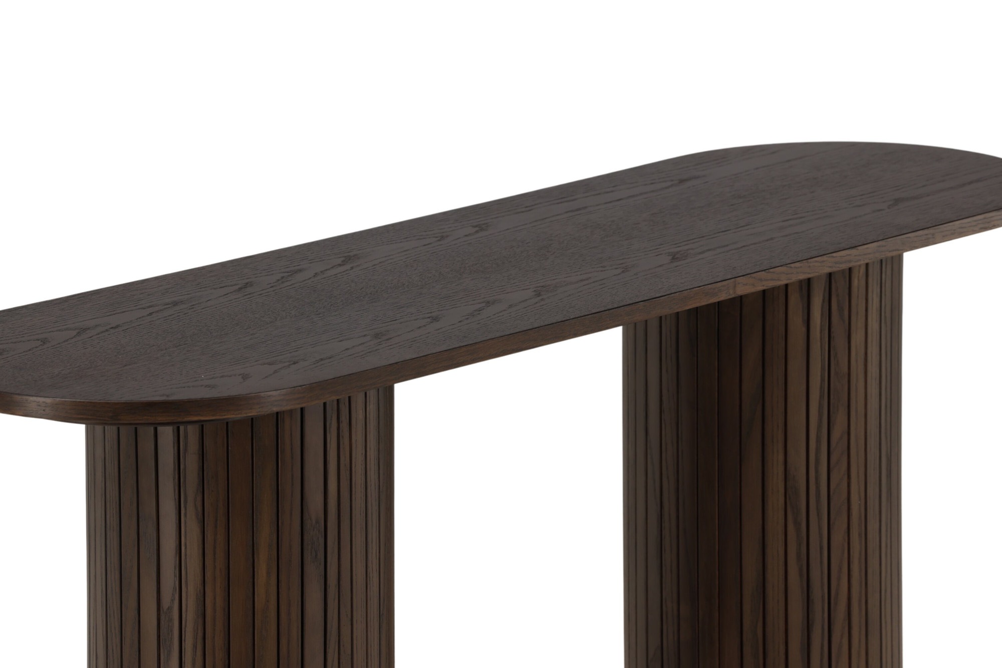 Venture Home Beistelltisch »Bianca, ovaler Konsolentisch mit Holzfurnier-Optik, 130 × 40 cm« Ablagetisch, Furnier, oval, hoch, geräumig, edel