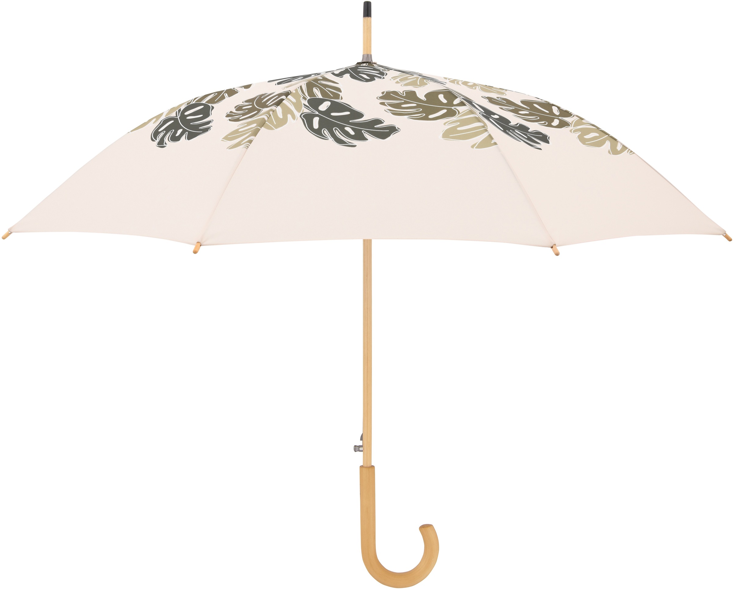 recyceltem bestellen Stockregenschirm mit online doppler® aus aus Schirmgriff Holz choice Material beige«, »nature Long,