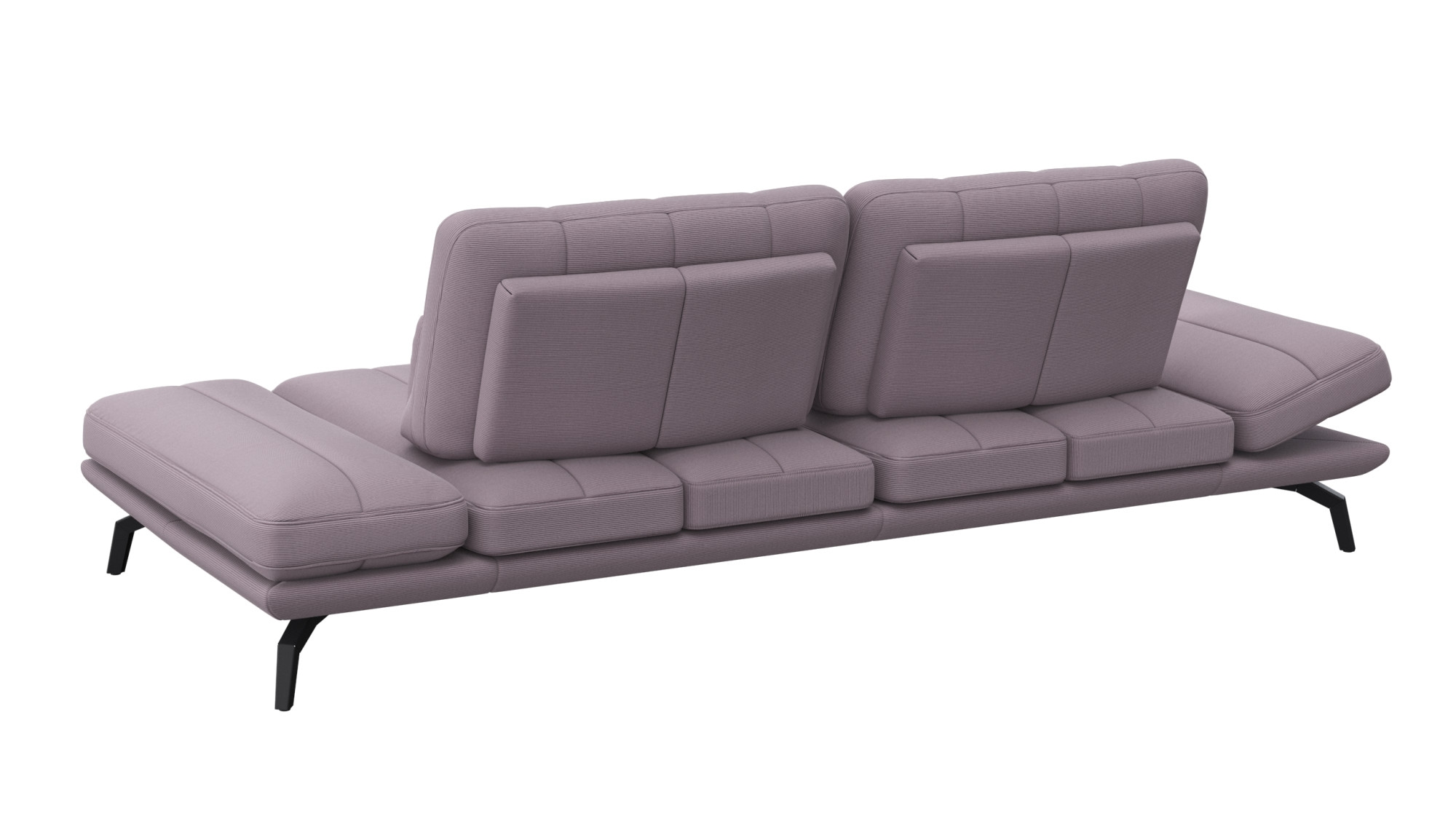 FLEXLUX 3-Sitzer »Tropea Funktionssofa, Designsofa, Relaxfunktion, TV-Couch,«, mit Armteilverstellung sowie Sitztiefenverstellung, Breite 252 cm