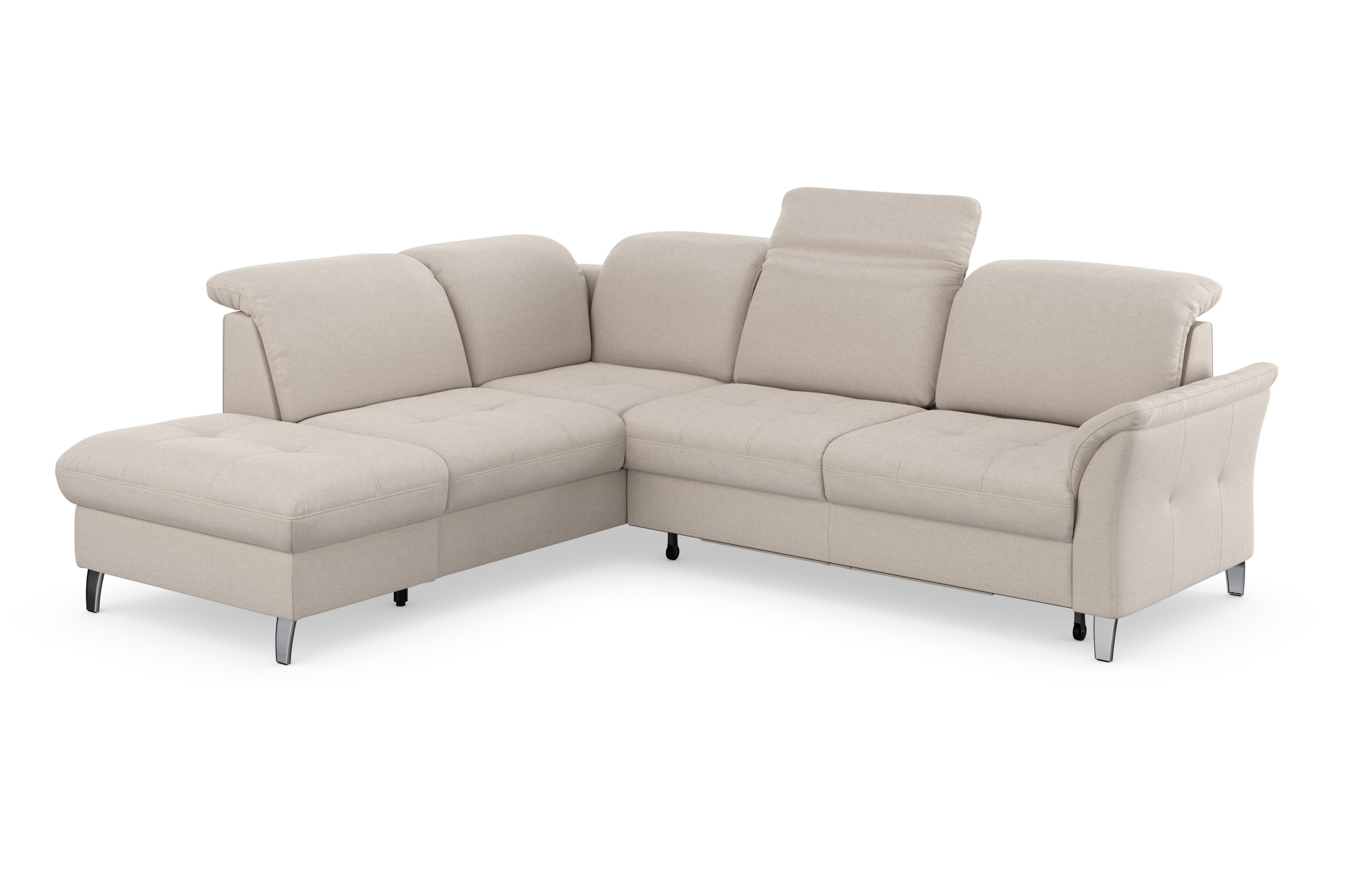 sit&more Ecksofa »Maggiore L-Form«, wahlweise mit Kopfteilverstellung, Bettfunktion und Stauraum