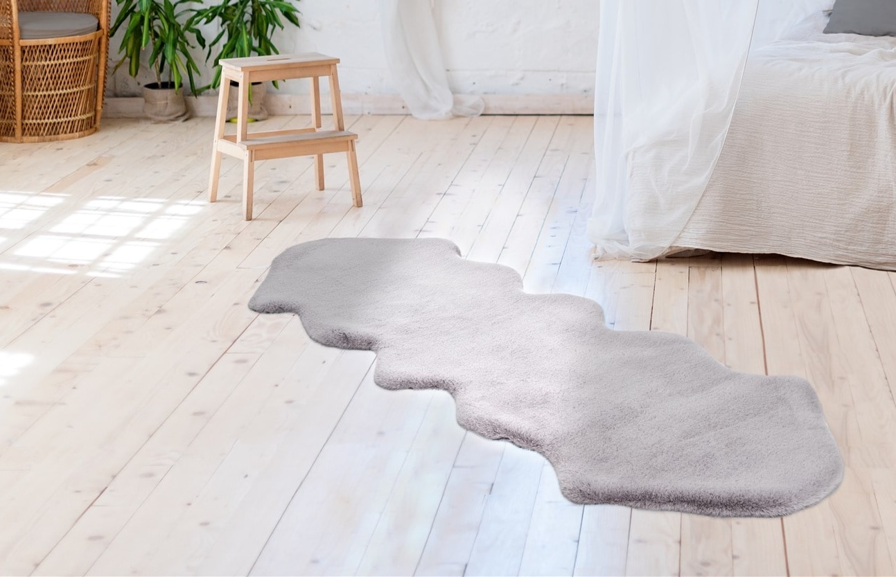 calo-deluxe Fellteppich »Vogesen 300«, fellförmig, 35 mm Höhe, Kunstfell, H günstig online kaufen
