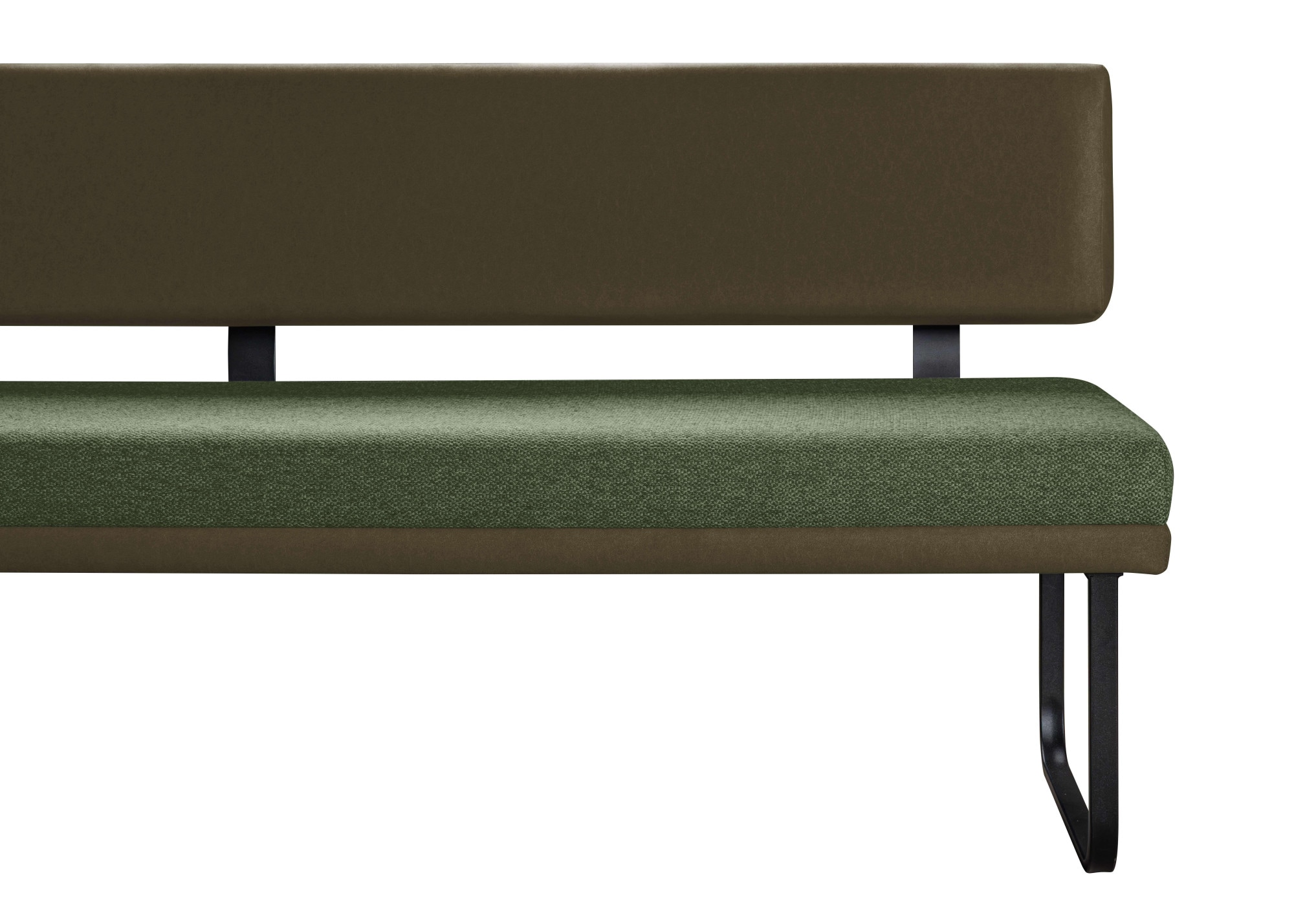 OTTO home Eckbankgruppe »Gabi Essecke, Sitzgruppe, Eckbankgruppe, Küchenbankgruppe« Set, 4tlg, 4 tlg. tlg. Gestell aus matt-schwarzem Flachmetall, stabil, 2-Stoff-Design