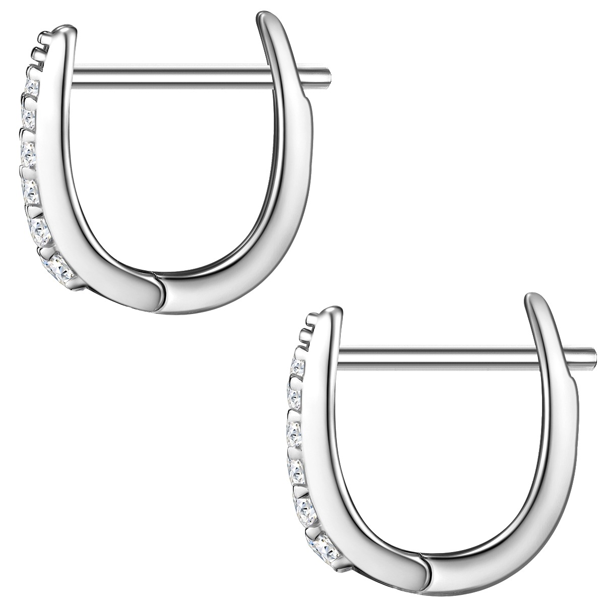 Glanzstücke München Paar Creolen »Set: GSM401«, (2 tlg.), aus Sterling Silber