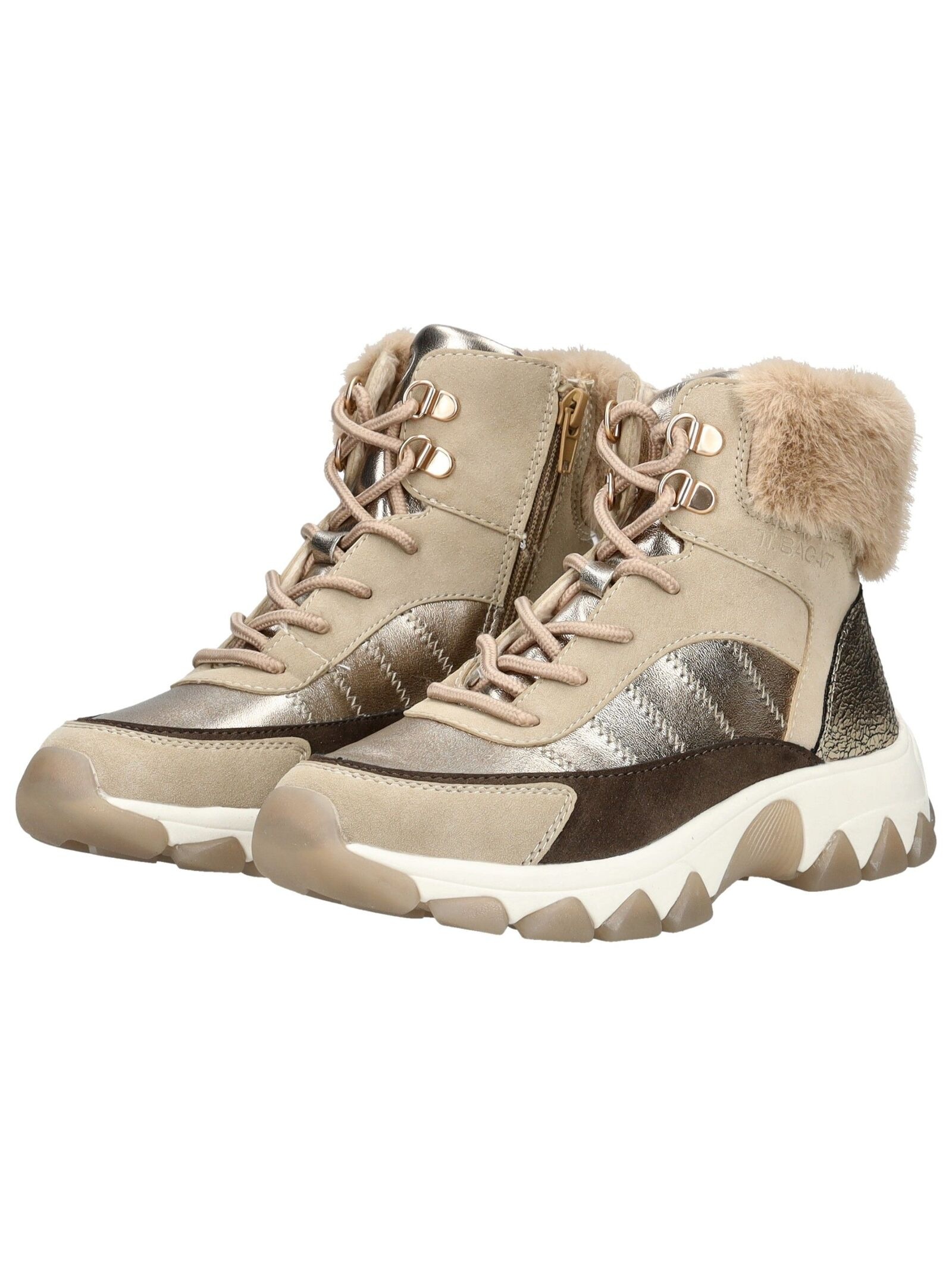 BAGATT Schnürstiefelette »BAGATT Stiefelette Lederimitat/Textil«