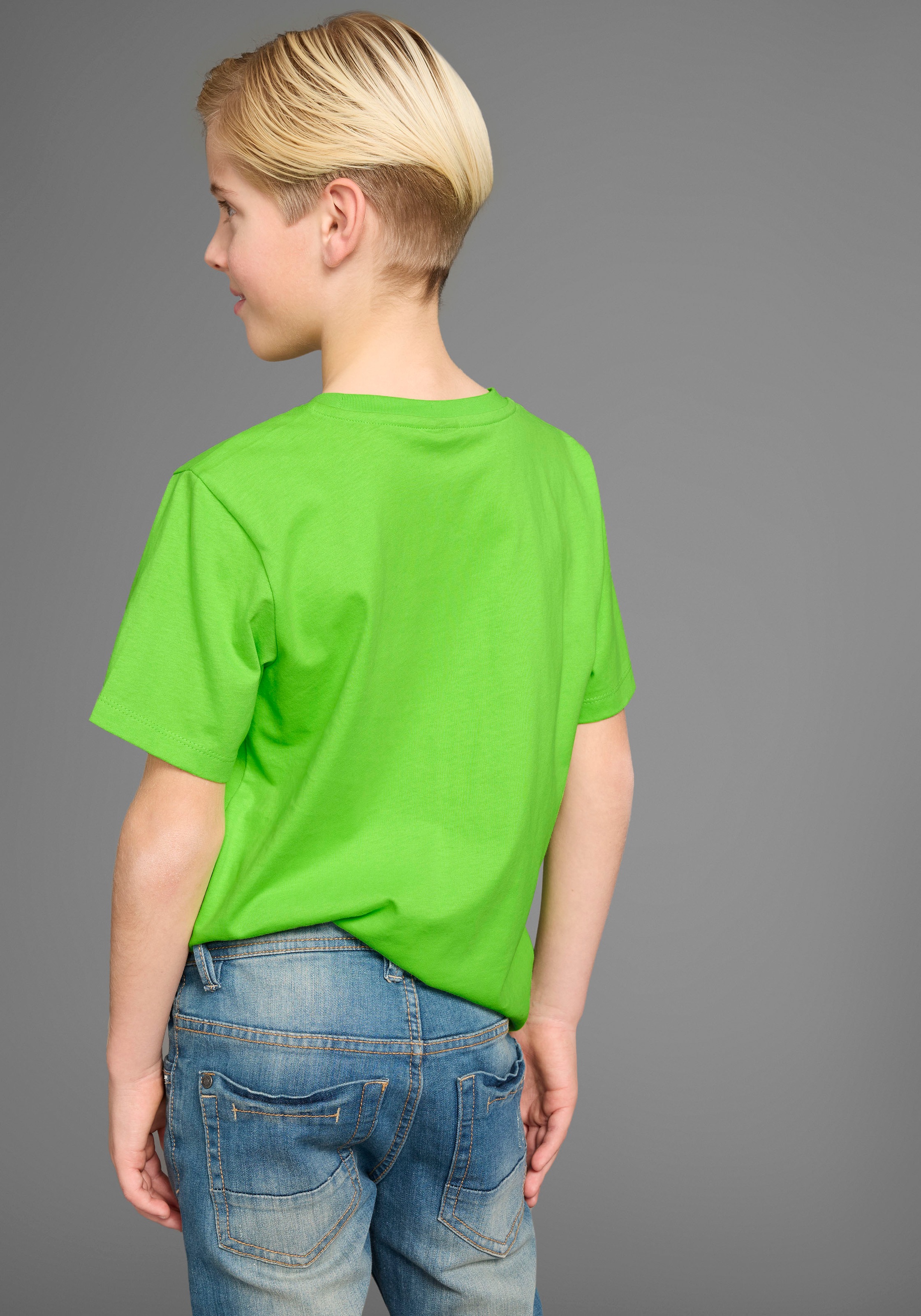 KIDSWORLD T-Shirt »Sprücheshirt: CHECK DAS DIGGA«, Kurzarm, Basic-Passform, bedruckt, Rundhalsausschnitt