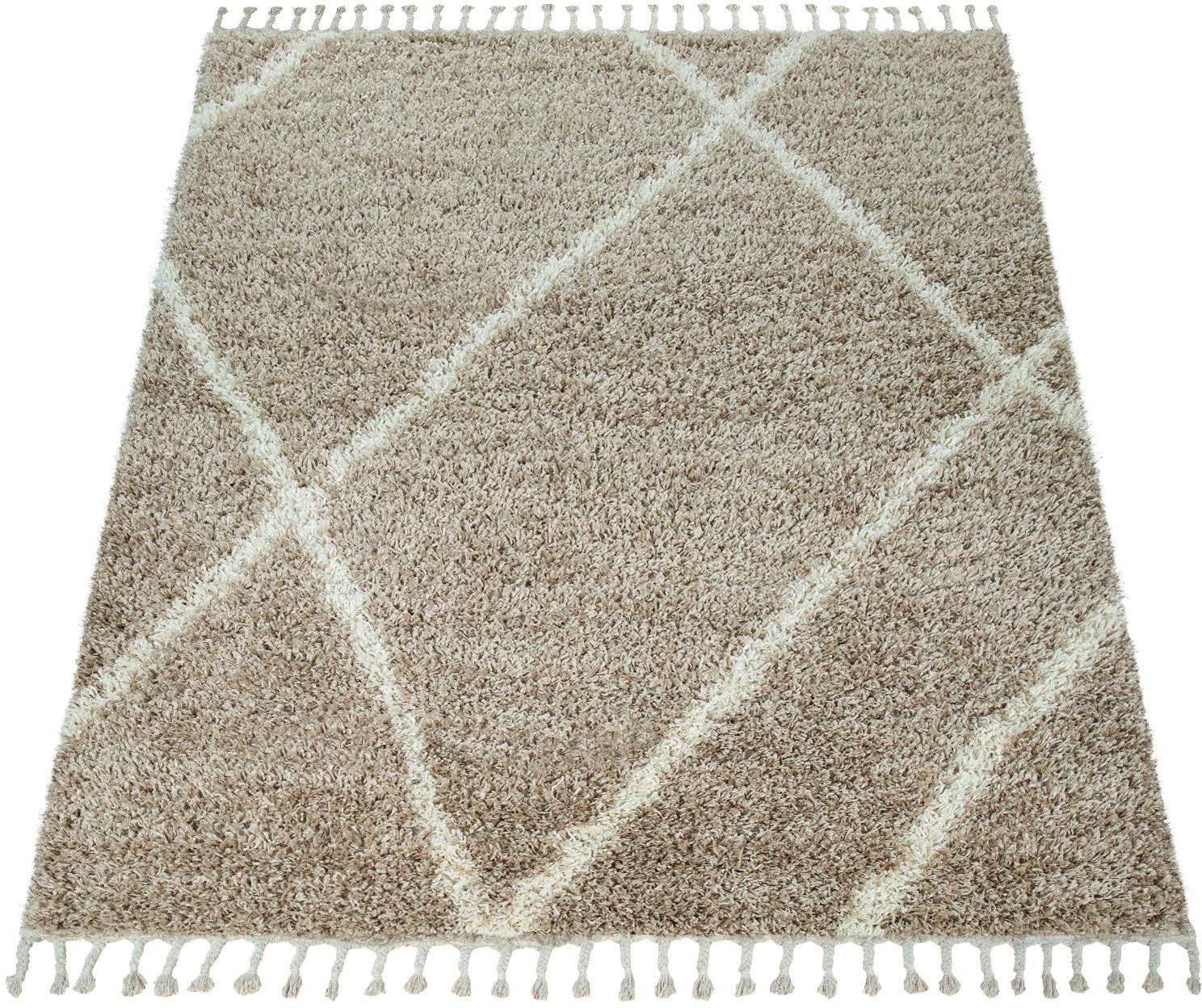 Paco Home Hochflor-Teppich »Helsinki 531«, rechteckig, 45 mm Höhe, weicher günstig online kaufen