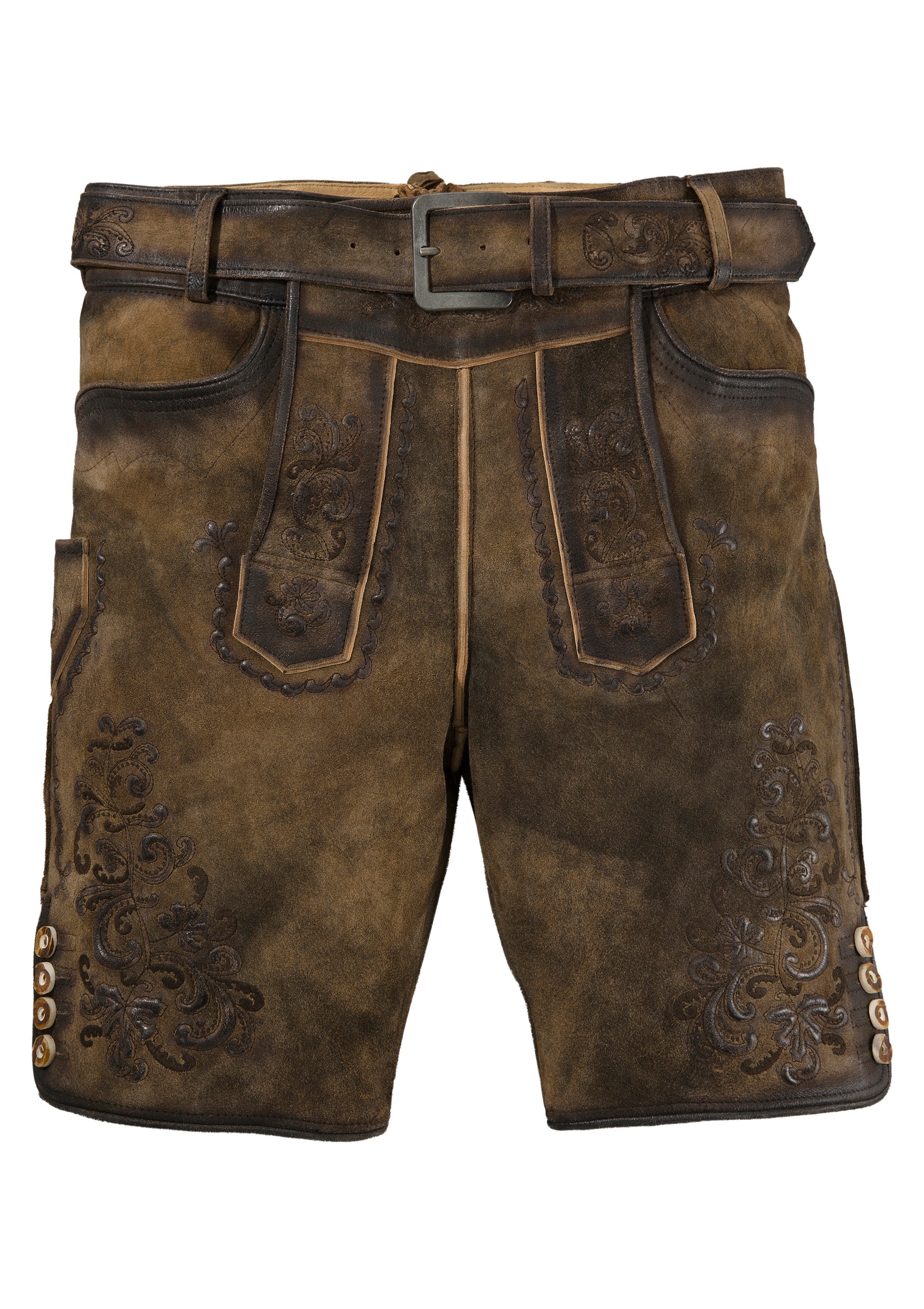 MarJo Trachtenlederhose, (2 tlg., mit abnehmbarem Gürtel), Herren, mit Gürtel kaufen