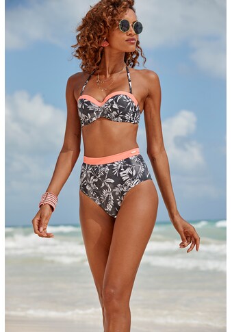 Sunseeker Highwaist-Bikini-Hose »Mono«, mit kontrastfarbenem Bund kaufen