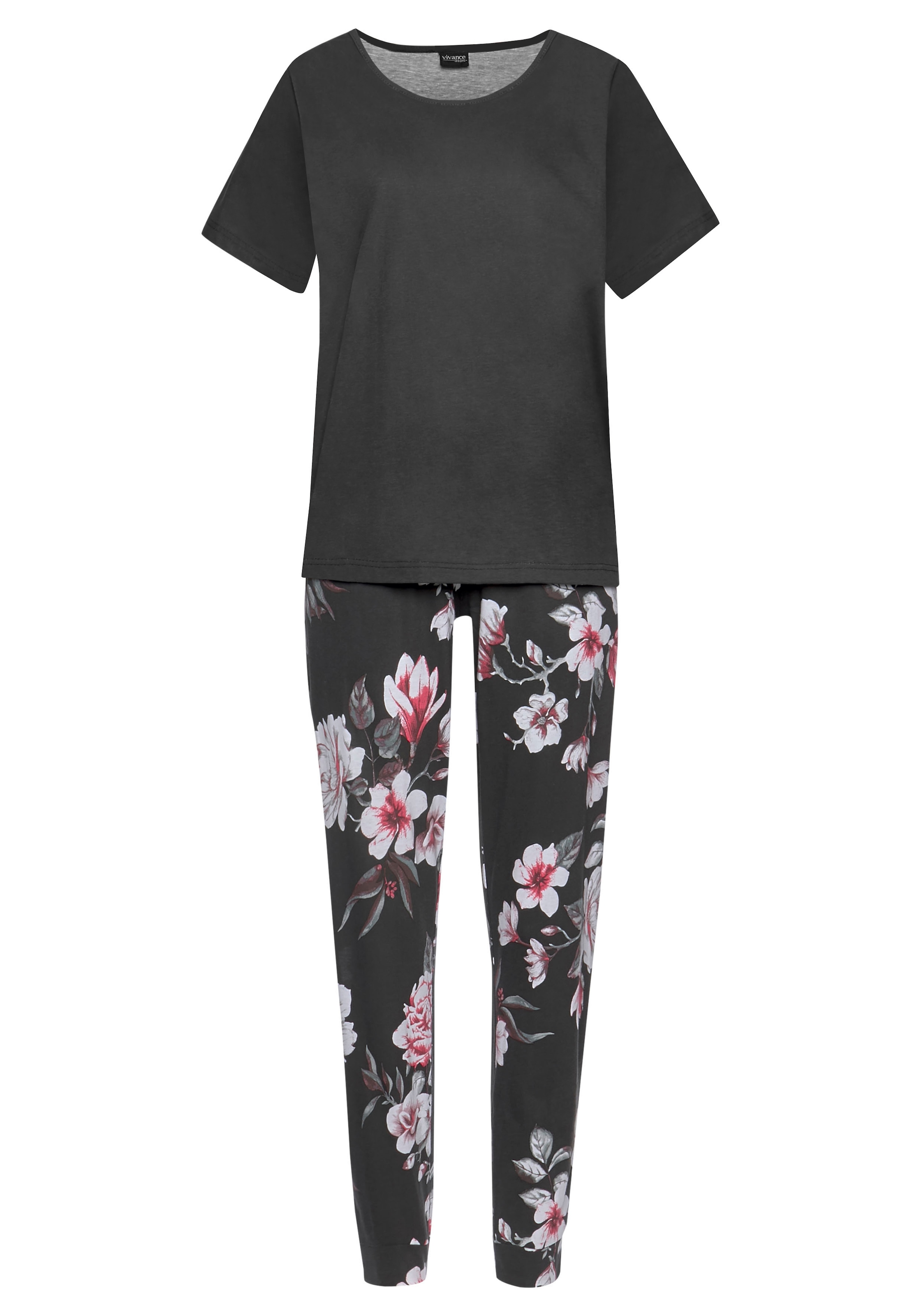 Vivance Dreams Pyjama, (2 Stück), mit Blumendruck online kaufen
