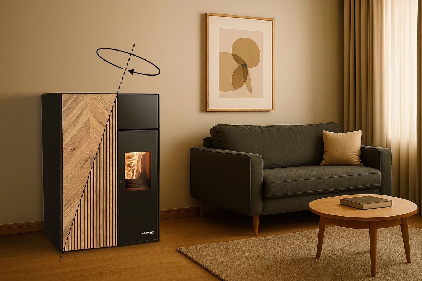 Haas + Sohn Pelletofen »HSP 8 LUCCA II RLU 442.08 ST«