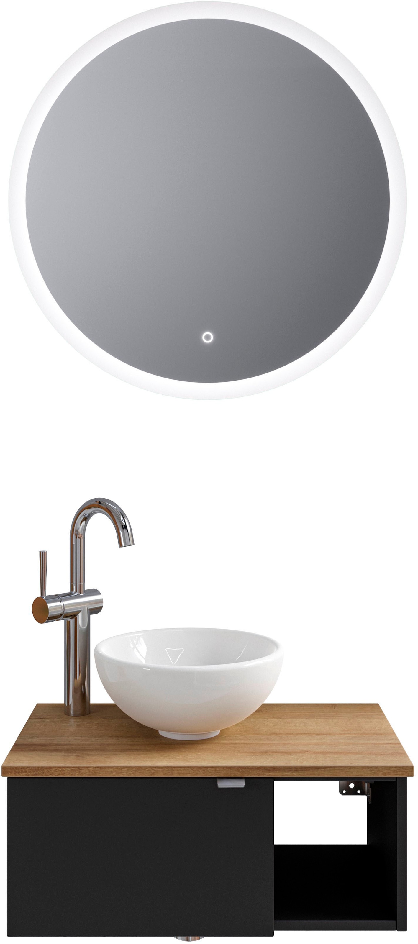 Saphir Badmöbel-Set »Serie 6915«, (4 St.), Gäste-Bad, 70 cm breit, mit LED- günstig online kaufen