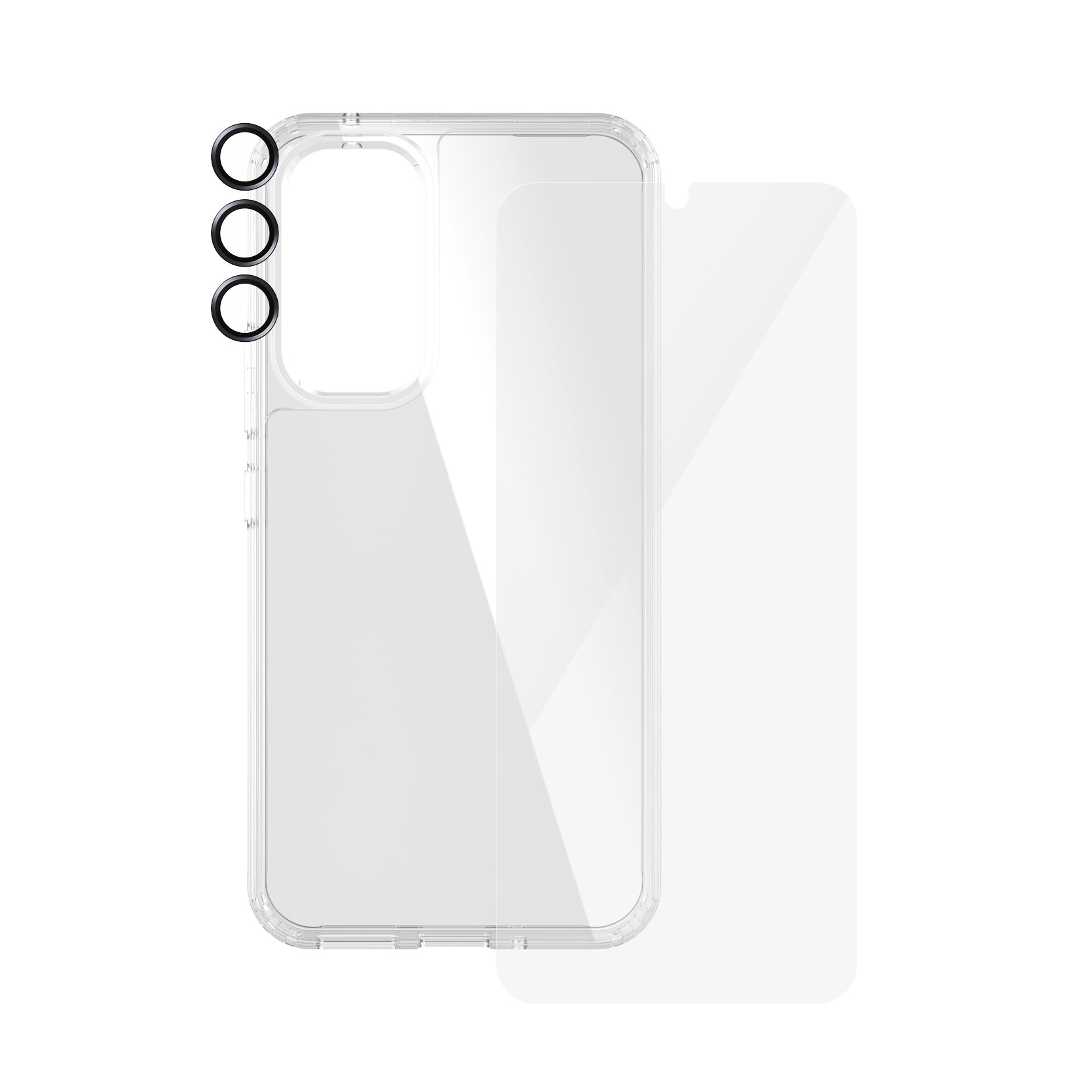 PanzerGlass Displayschutzglas »3-in-1 Bundle Set für Samsung Galaxy A54 5G, UWF« für Samsung Galaxy A54 5G