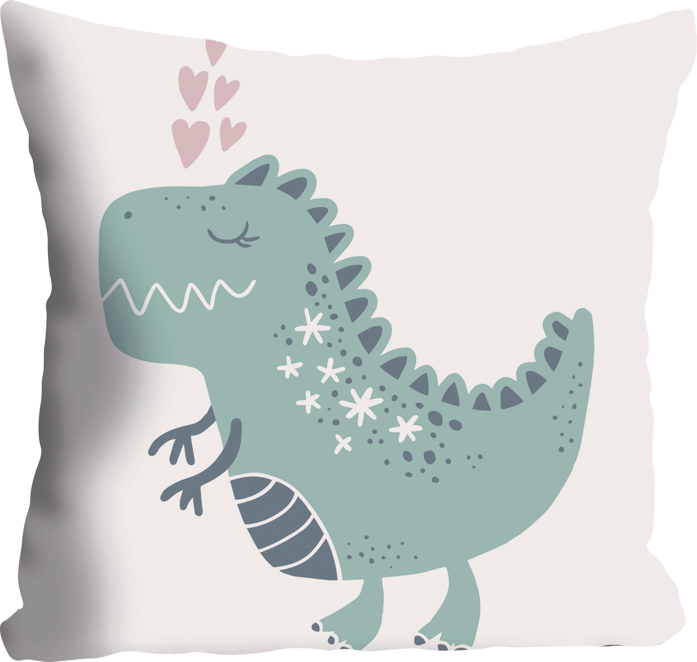 queence Dekokissen »Drache«, Kissenhülle ohne Füllung, 1 Stück günstig online kaufen