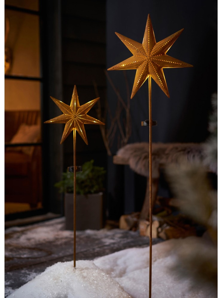 Schneider Gartenleuchte »Star«, aus Metall, Höhe 116 + 120 cm