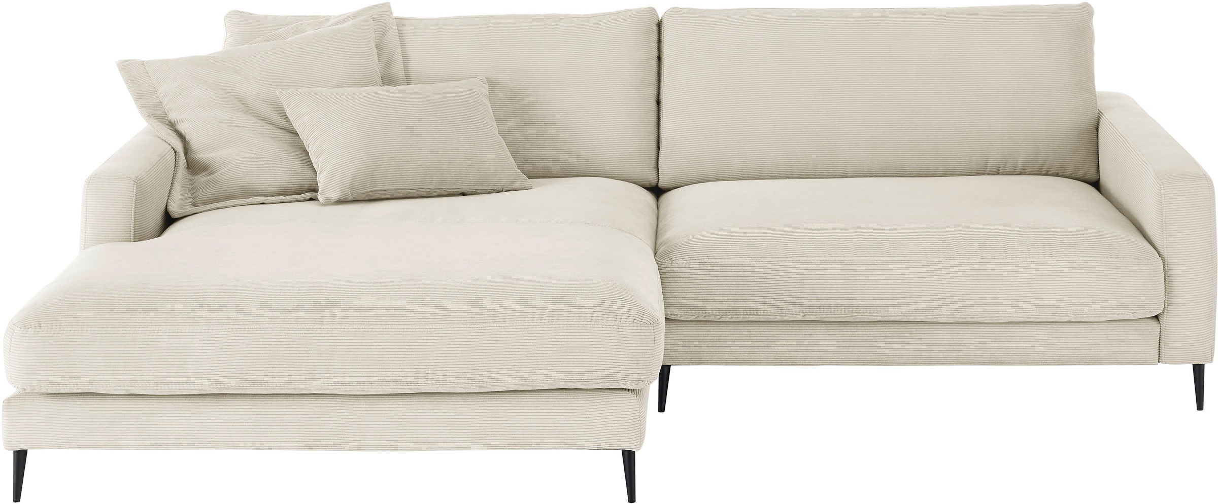 Home affaire Ecksofa »Downtown, B/T/H: 272/190/84 cm L-Form« weicher Sitzko günstig online kaufen
