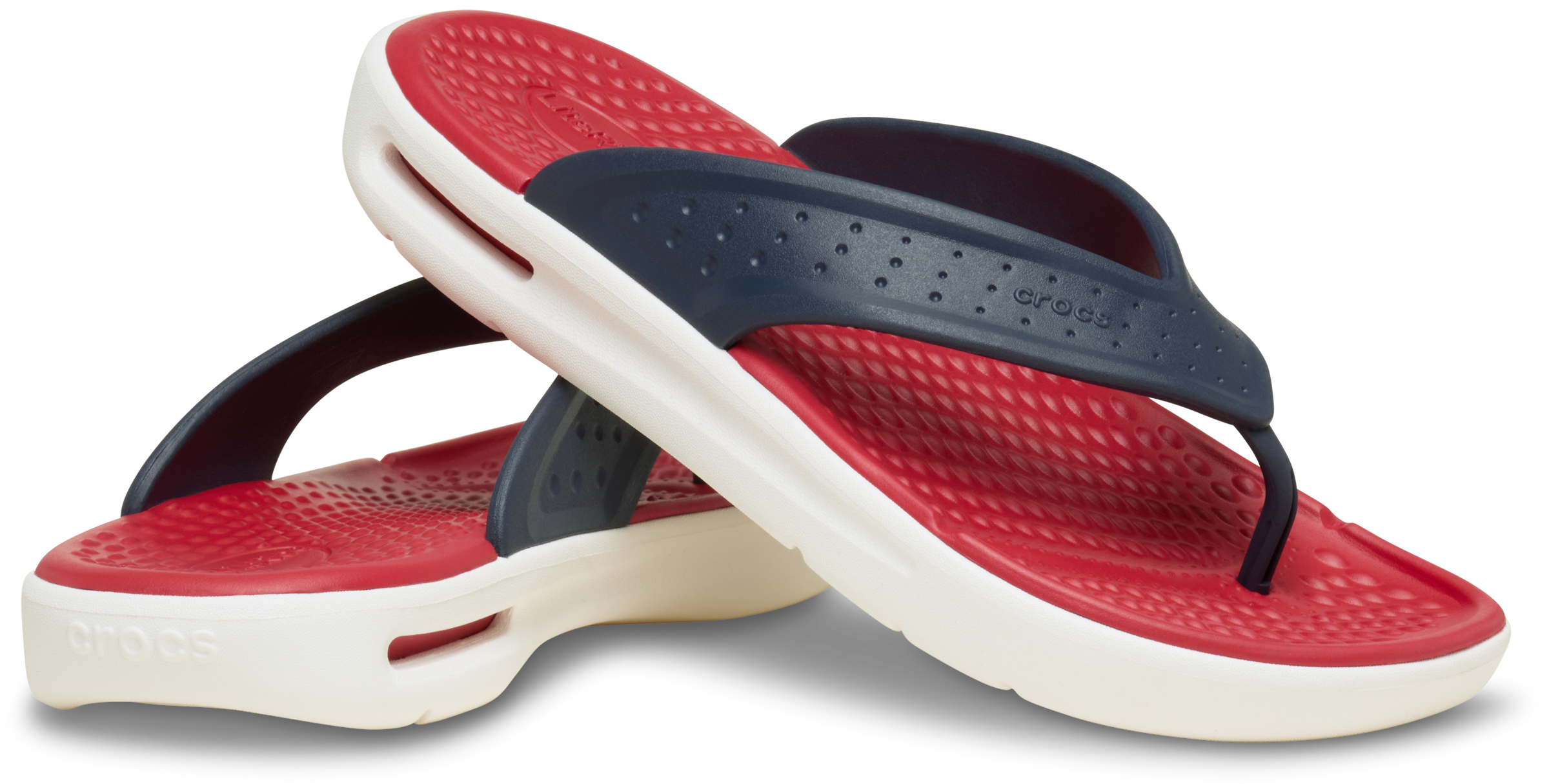 Crocs Zehentrenner »In Motion Lite Ride Flip«  Badeschuh, Sommerschuh, Strandschuh mit Zehensteg