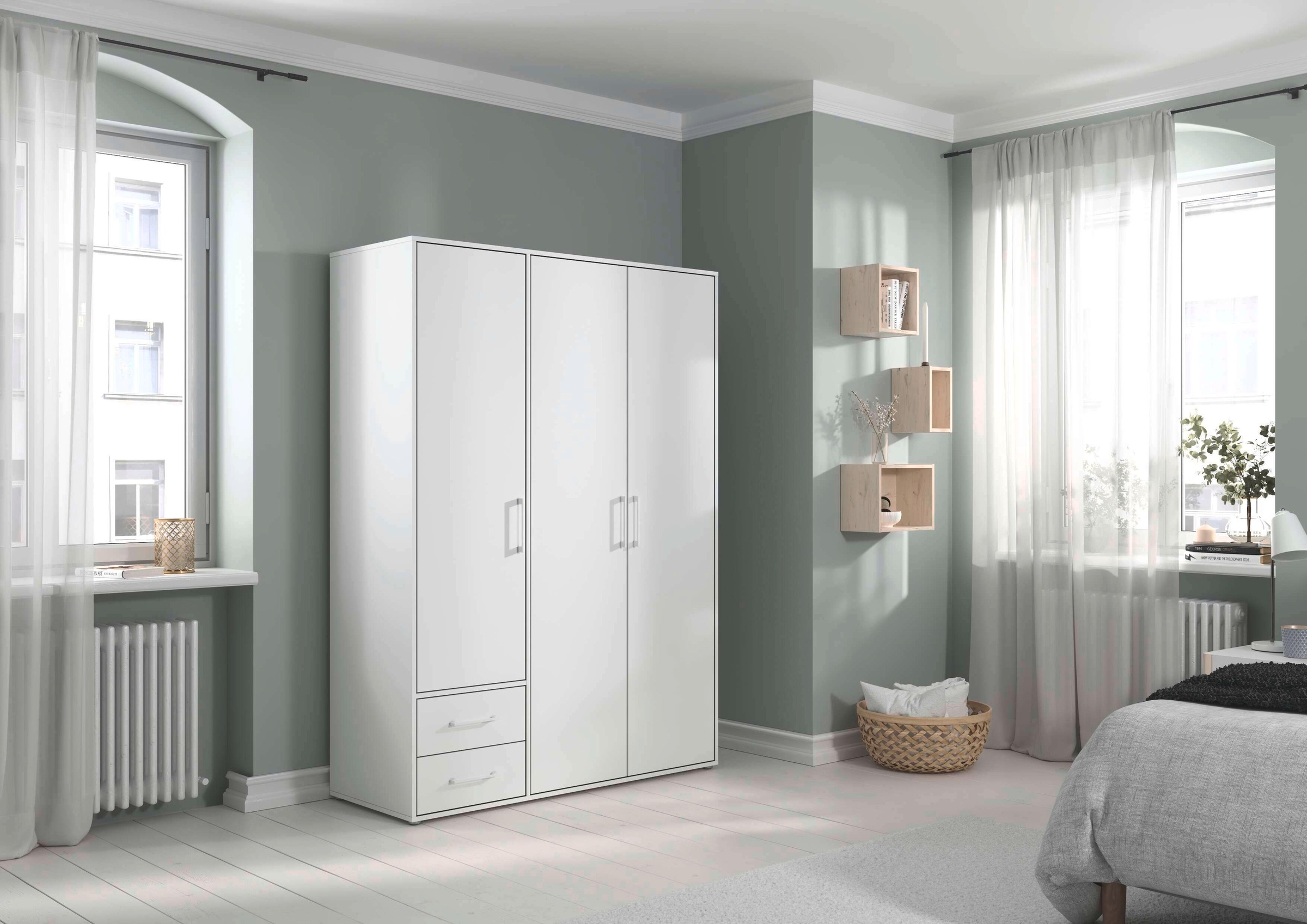 INOSIGN BY RAUCH Kleiderschrank »Schrank Garderobe Schlafzimmer Stauraum PAULLY TOPSELLER Wäscheschrank«, (mit 3 unterschiedlichen Griff-Varianten), OTTOS CHOICE 3 Griffvarianten MADE IN GERMANY