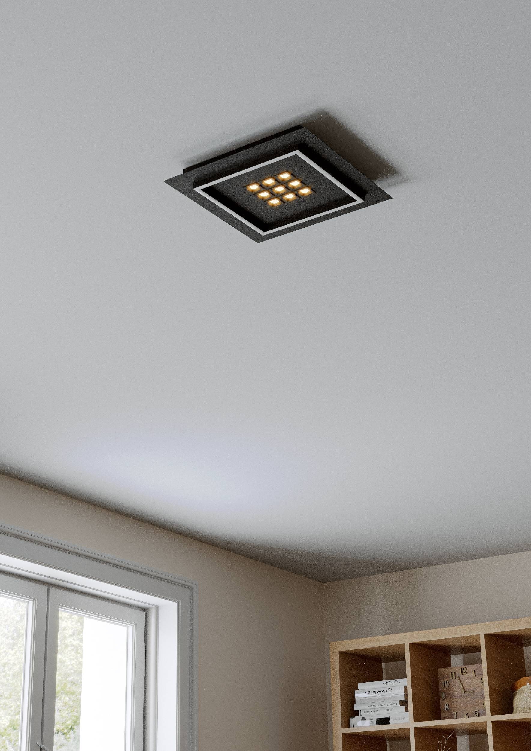 EGLO Deckenleuchte »Balazote Deckenlampe quadratisch aus Metall und Konstst günstig online kaufen