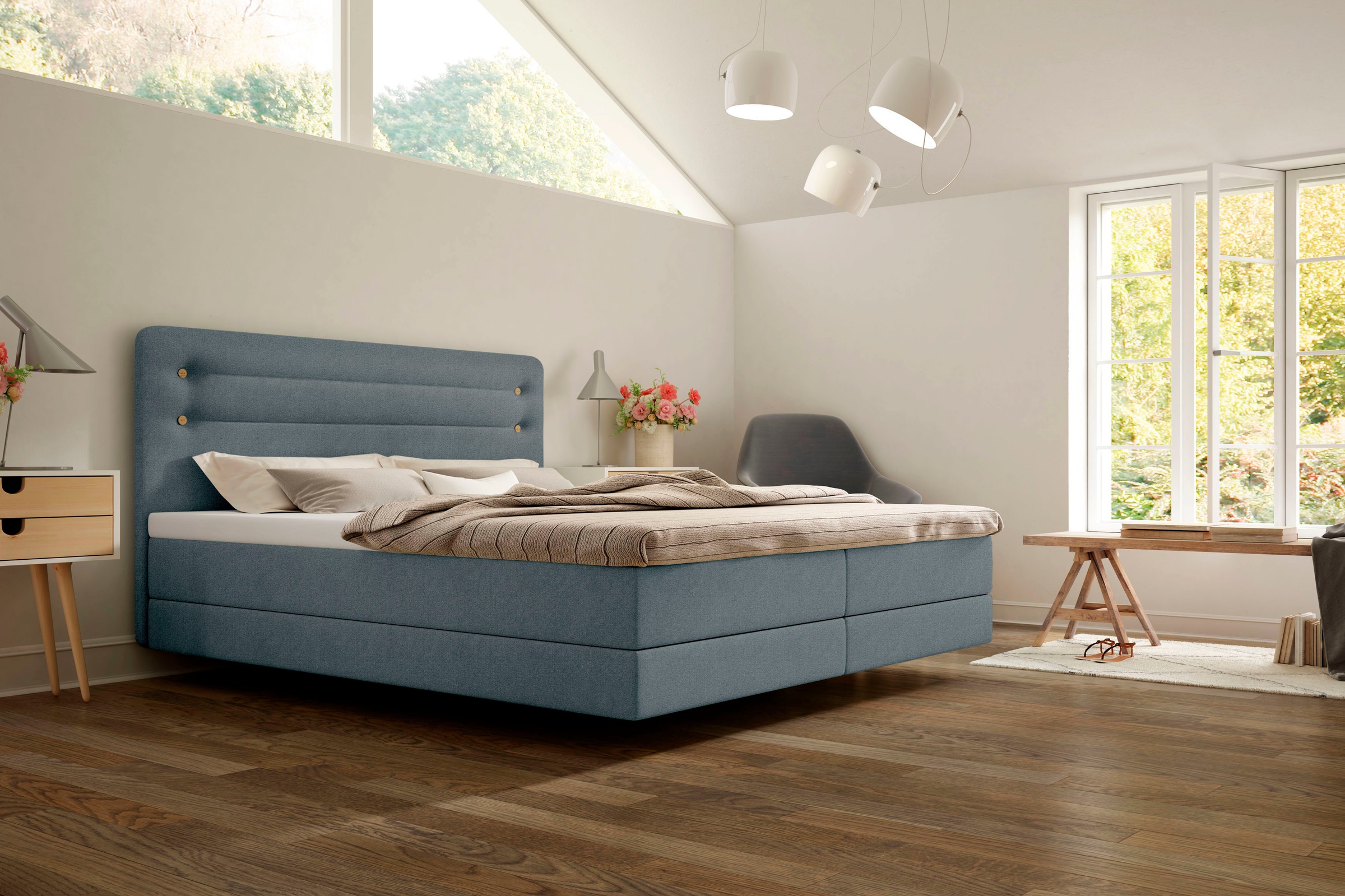 5. Bild von Schlaraffia Boxspringbett »Fidelio«, inkl. BULTEX® Topper, Fuß in Schwebeoptik