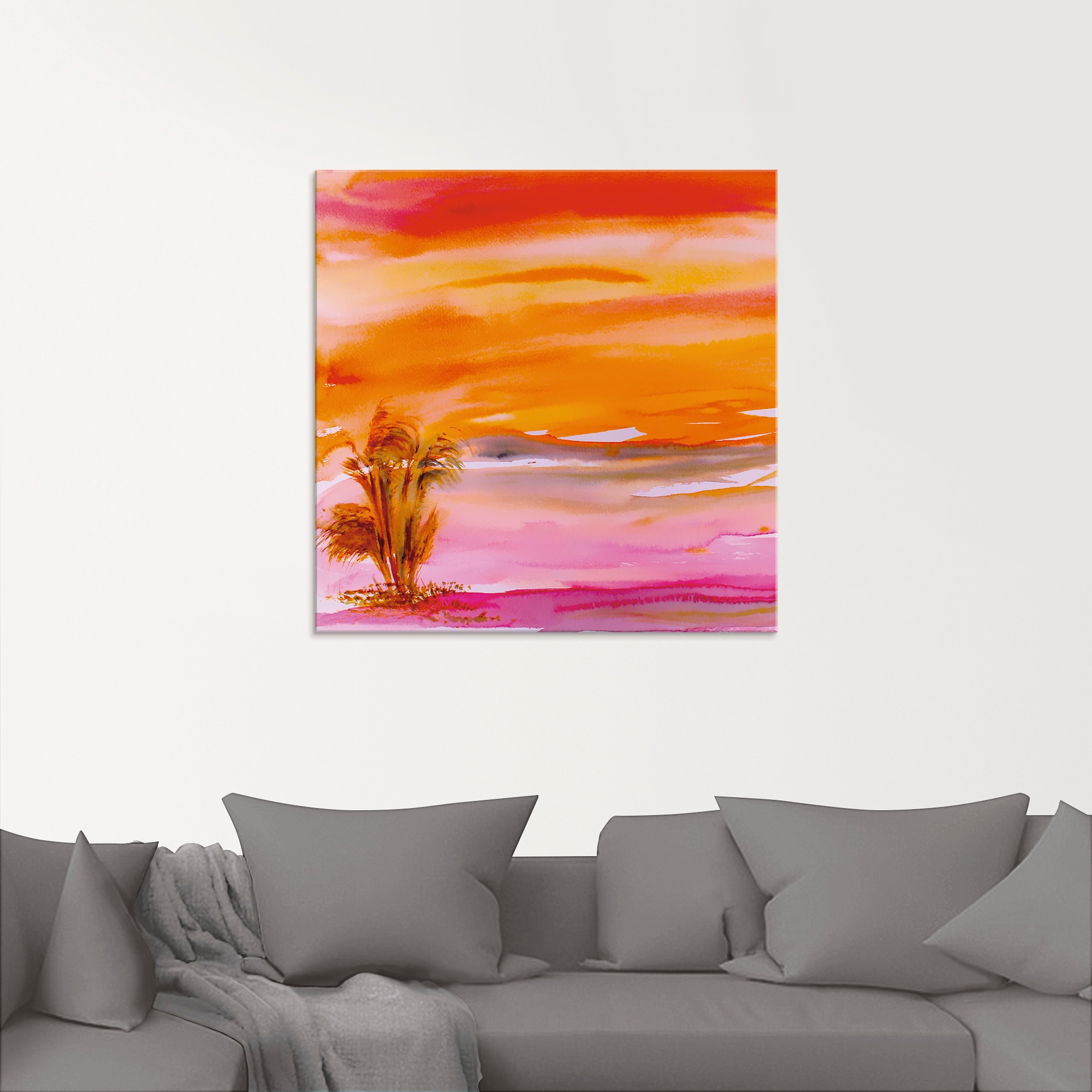 Artland Glasbild »Abendsonne«, Sonnenaufgang & -untergang, (1 St.), in verschiedenen Größen