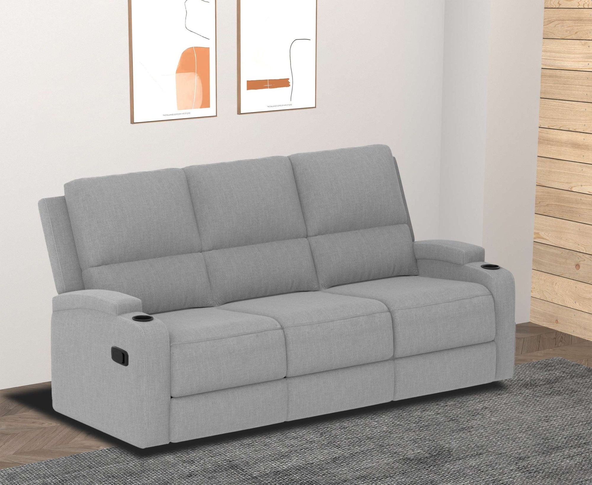 Home affaire 3-Sitzer »Napori« Kinosofa mit 2 x Relaxfunktion und Getränkeh günstig online kaufen