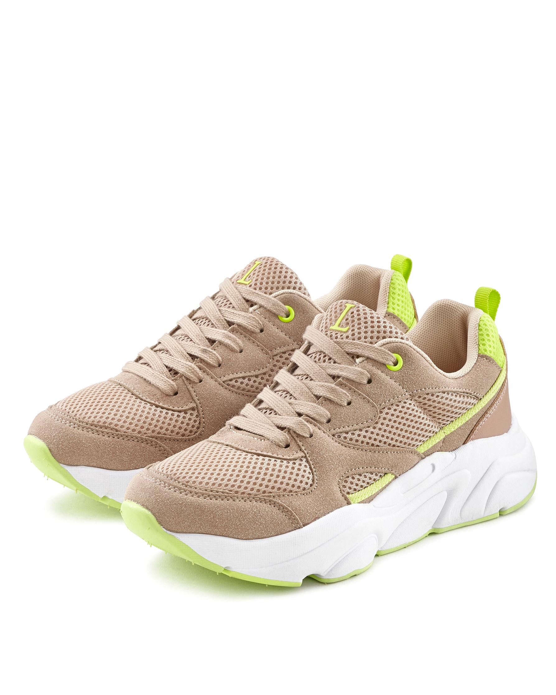 LASCANA Sneaker, Schnürhalbschuh, leichte Chunky-Sohle, herausnehmbare Innensohle