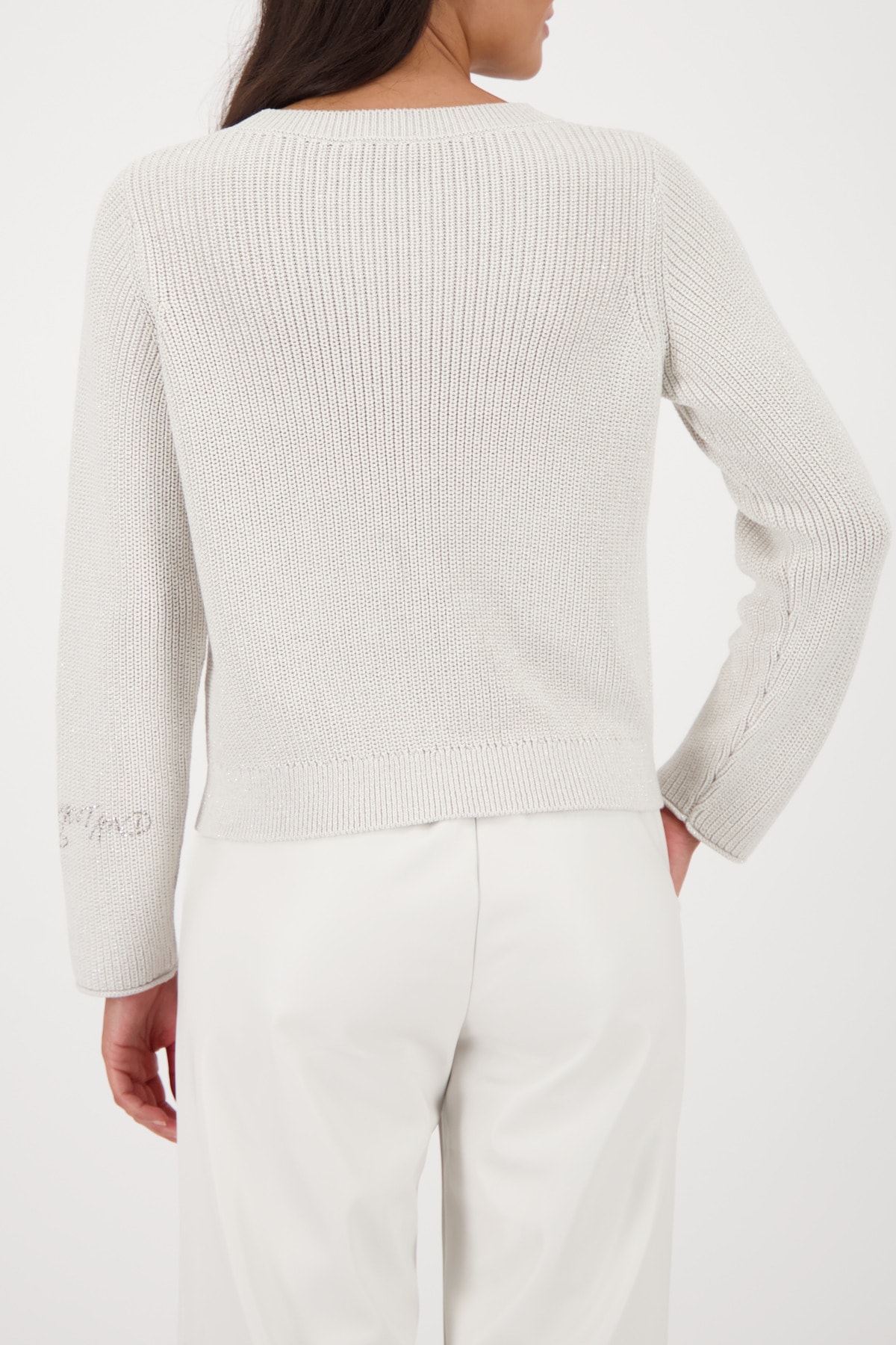 Monari Strickpullover »Pullover Schmuck + Lurex«