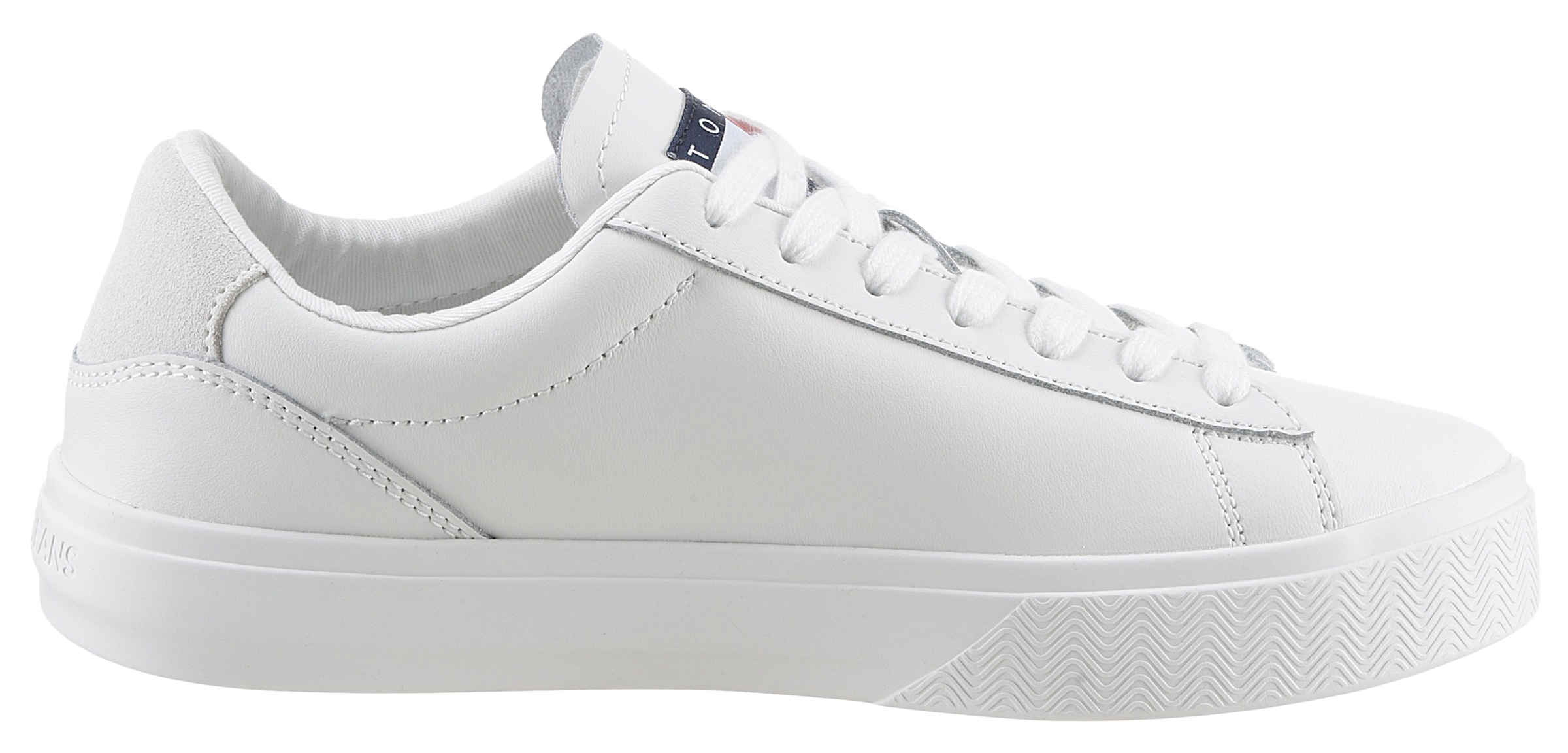 Tommy Jeans Plateausneaker »TJW CUPSOLE SNEAKER ESS«, mit Logoaufnäher an der Zunge, Freizeitschuh, Halbschuh, Schnürschuh