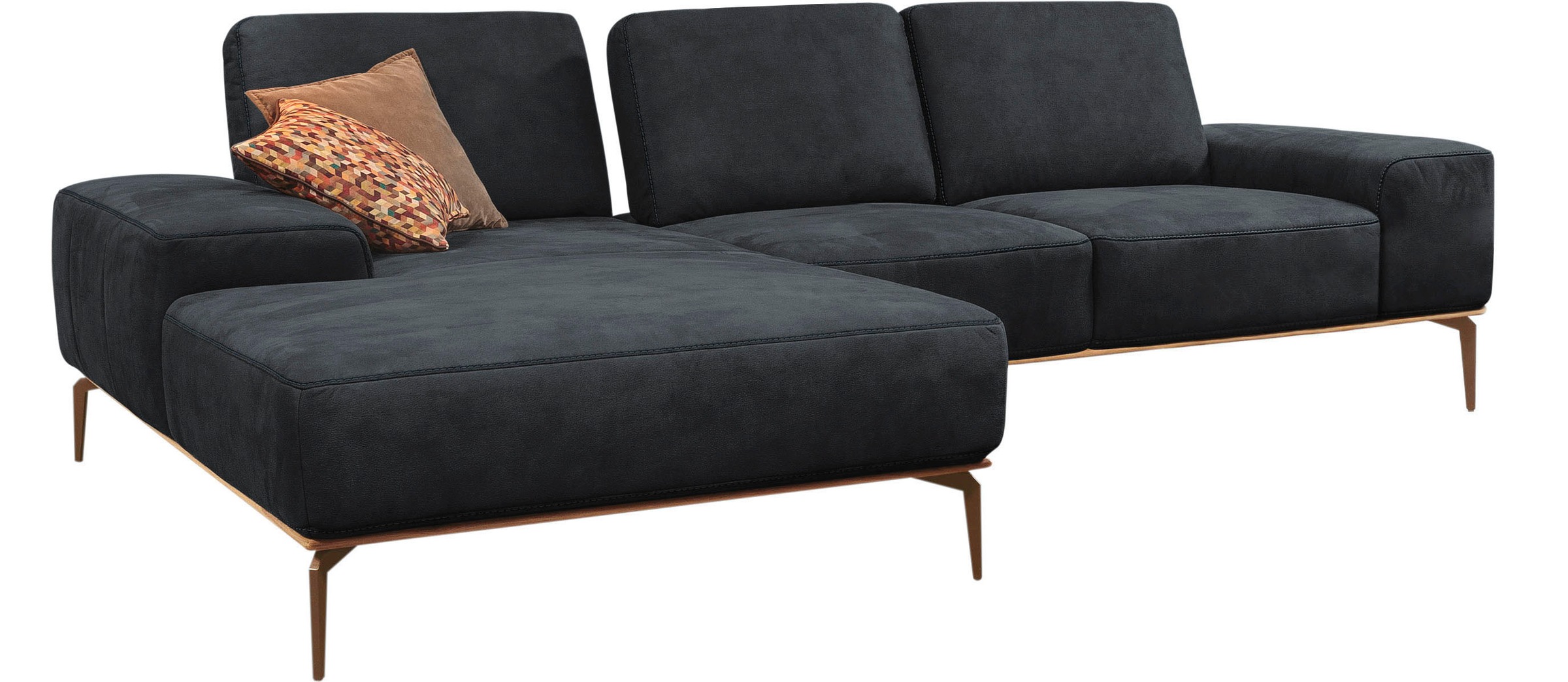 W.SCHILLIG Ecksofa "run, Designsofa mit tollem Sitzkomfort, bequem, L-Form" günstig online kaufen