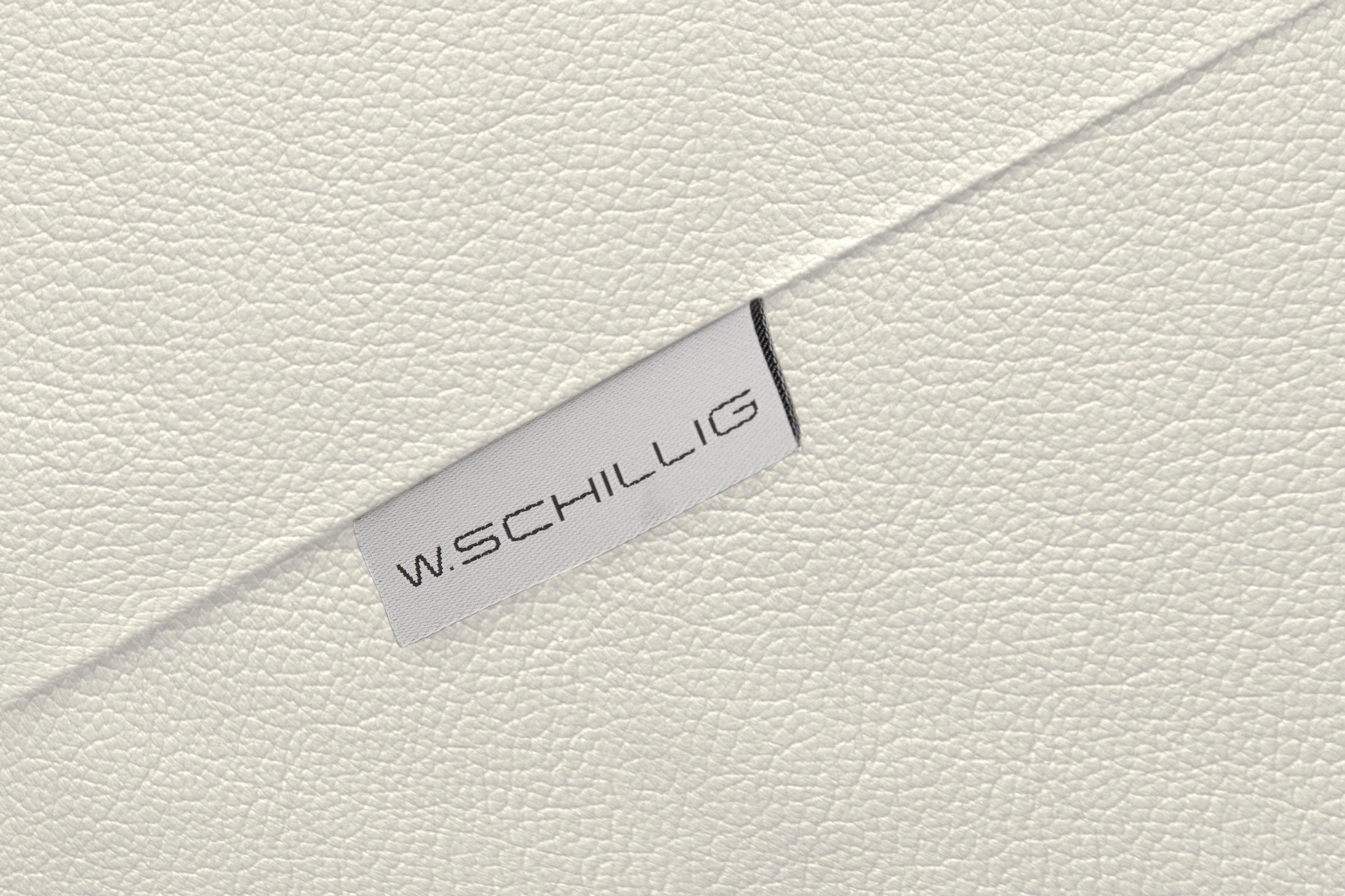 W.SCHILLIG Ecksofa »finn, Designsofa mit tollem Sitzkomfort, bequem, L-Form«, German Design Award 2016, Fußgestell Nussbaum natur, Breite 281 cm