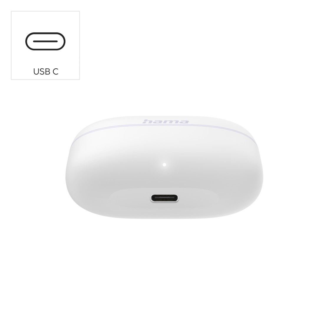 Hama Bluetooth-Kopfhörer »True Wireless Kopfhörer In Ear, Ladecase, bis 20h Akku, Bass Boost«, A2DP Bluetooth-AVRCP Bluetooth-HFP-SPP, kompatibel mit Siri-Sprachsteuerung-True Wireless