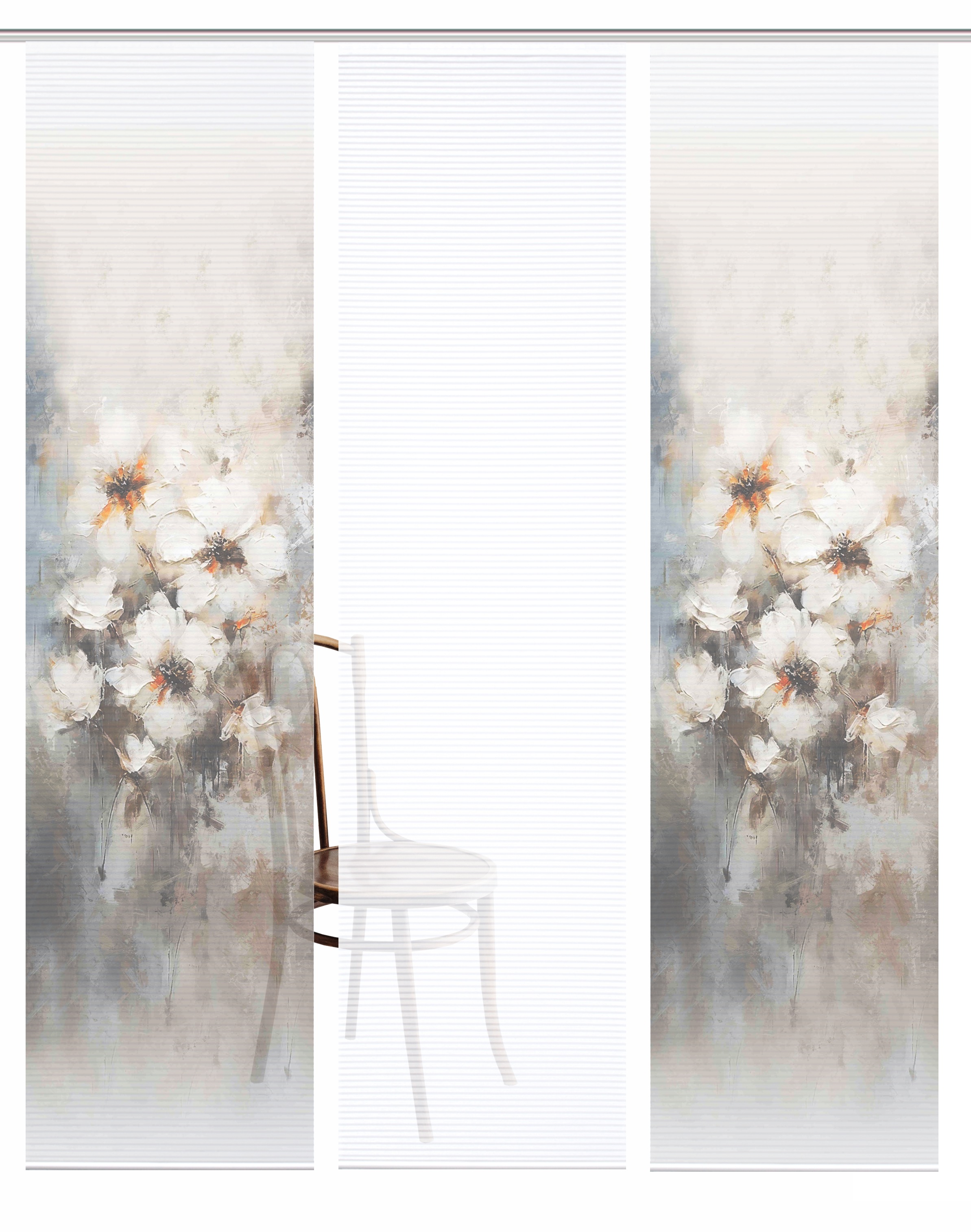 HOME in green Schiebegardine »ARISTEA« Paneelwagen 3 Stk. tlg. Bambusoptik, günstig online kaufen