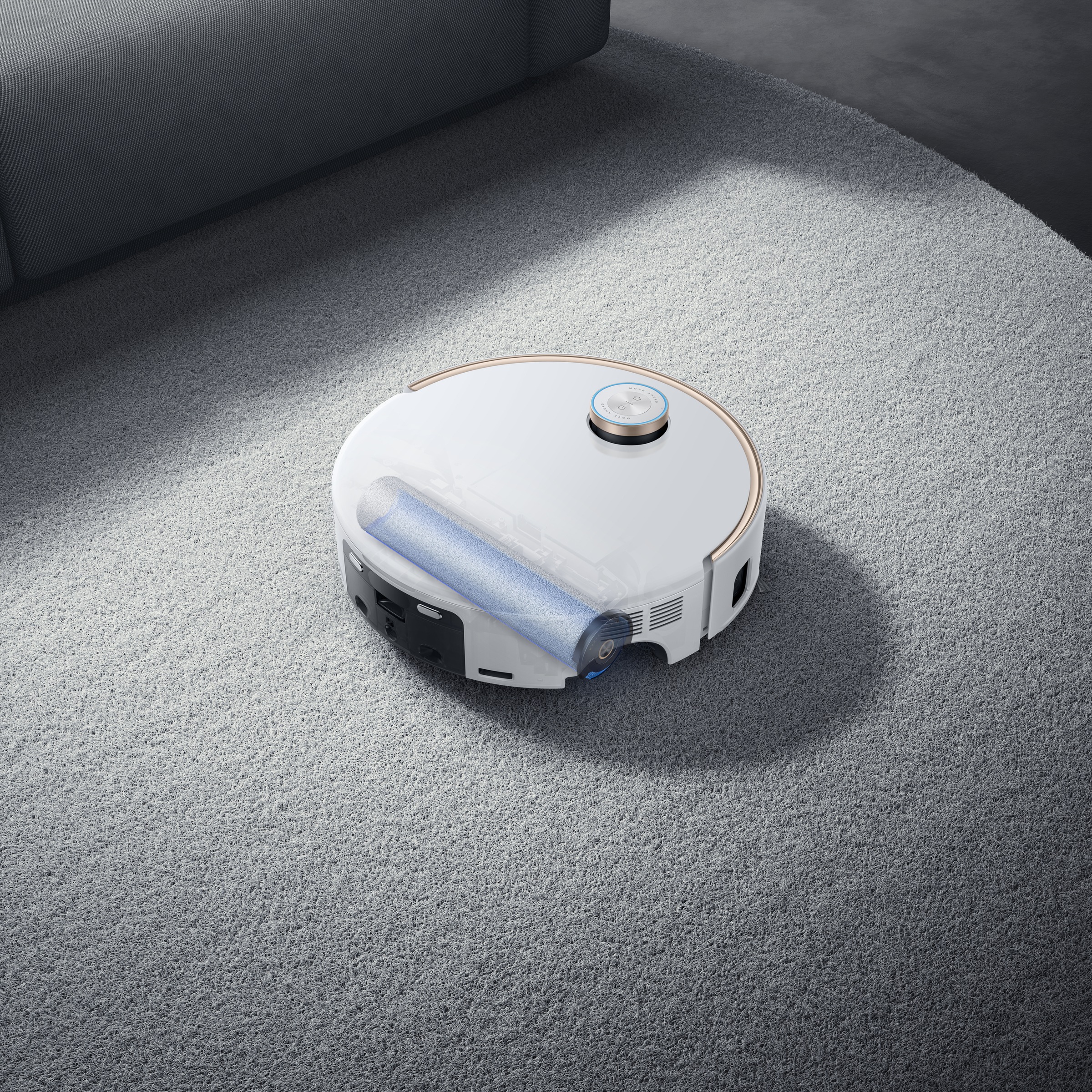 Mova Saugroboter »Z60 Ultra Roller Complete, App- & Sprachsteuerung,« Vollautomatische Basisstation, Anti-Verhedderungsbürste,