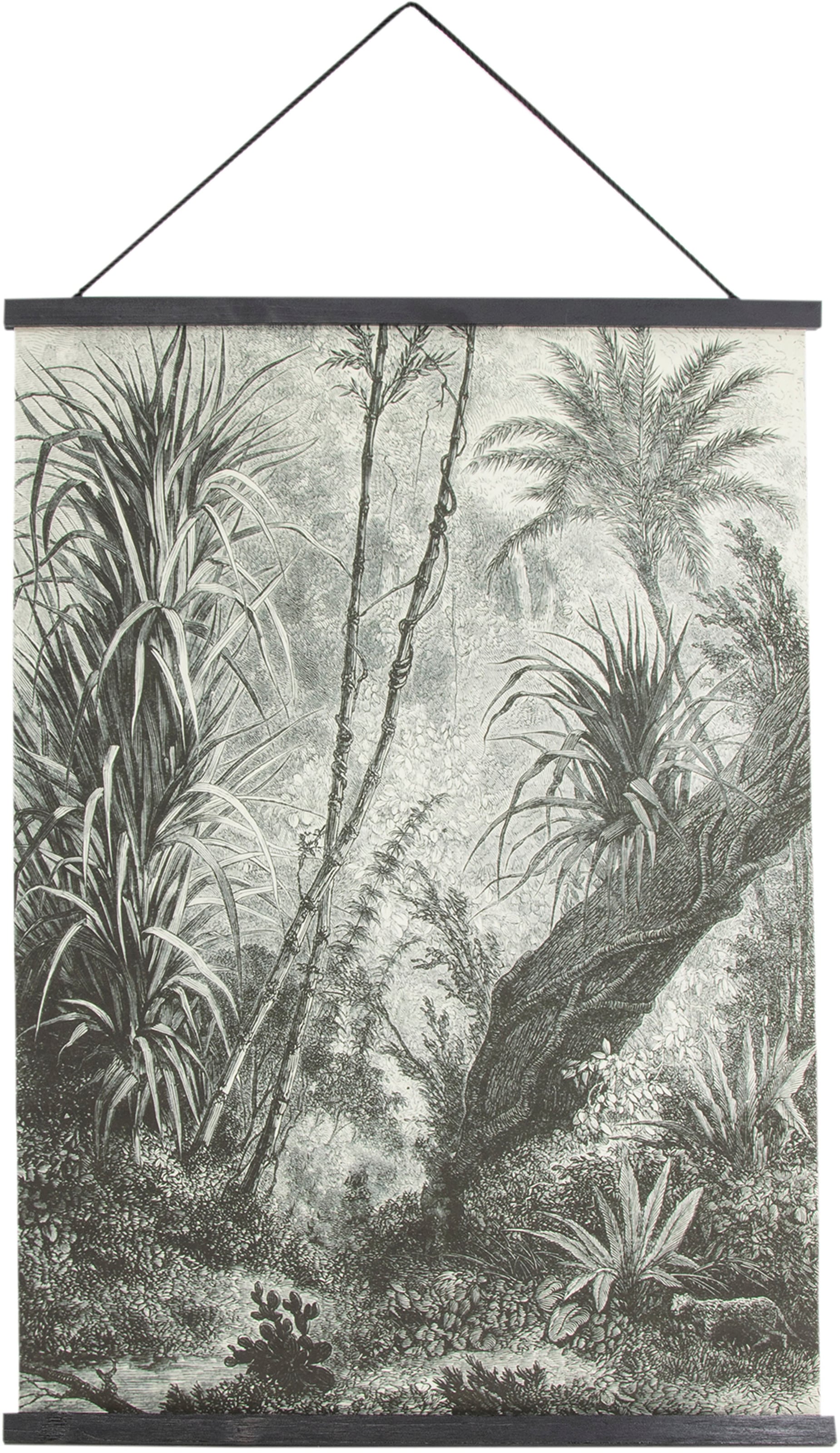 Art for the home Kunstdruck »Dschungel«, (1 St.), Textilposter 80x60cm