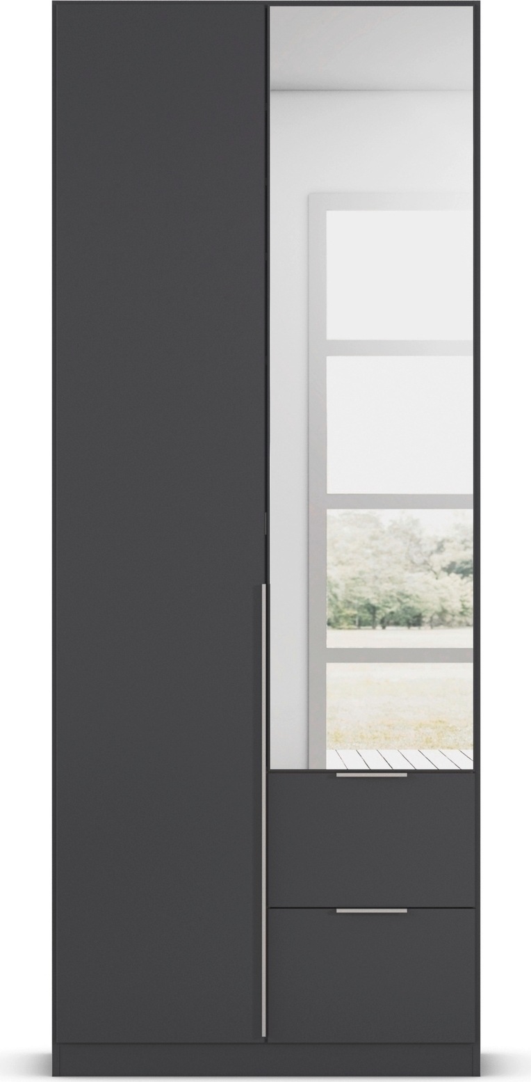 rauch Drehtürenschrank »Kleiderschrank Schrank Garderobe AGORDO mit Dekor- oder Hochglanzfront«, (in zwei Griff-Farben mit Dekor- oder Hochglanzfront), mit Außenschubkästen, in 6 Breiten und 2 Höhen MADE IN GERMANY