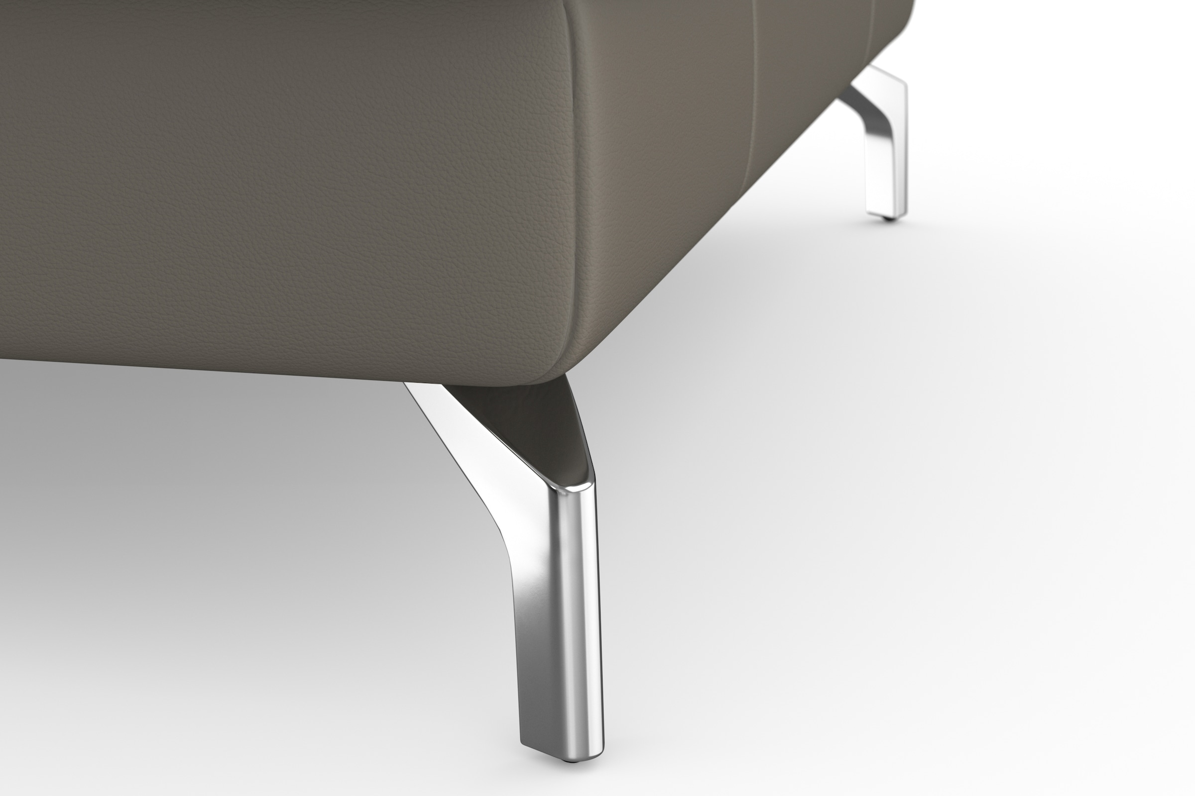 sit&more Wohnlandschaft »Bendigo U-Form«, inklusive Sitztiefenverstellung, Bodenfreiheit 12 cm, in 2 Fußfarben