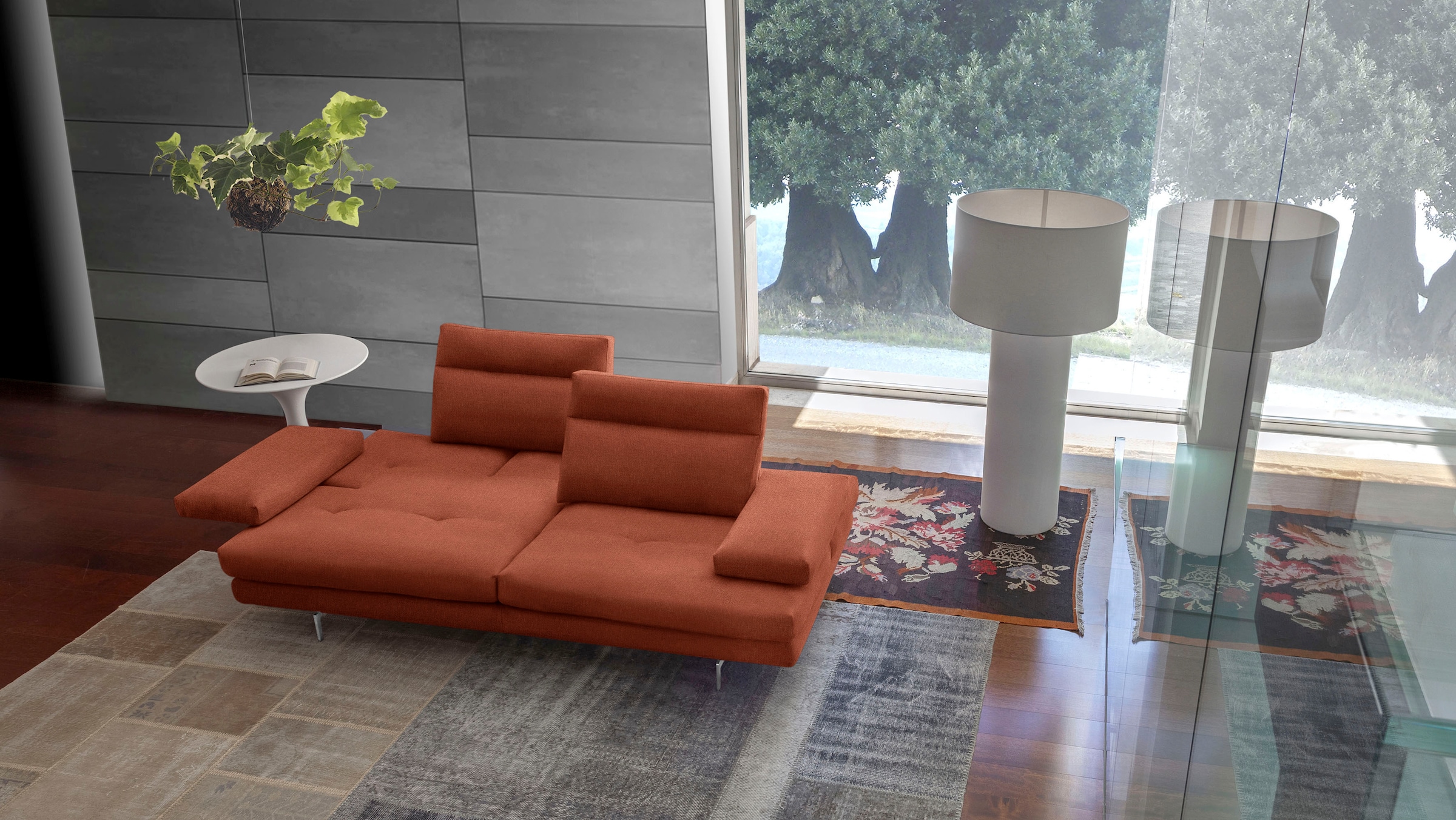 CALIA ITALIA 3-Sitzer "Toby Wing, Designsofa mit hohem Sitzkomfort, bequem günstig online kaufen